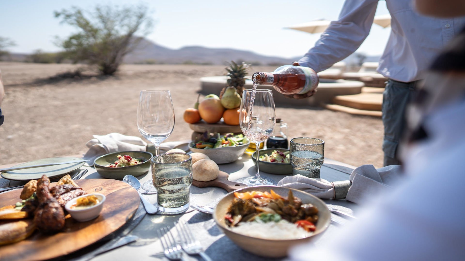 lunch at desert rhino camp