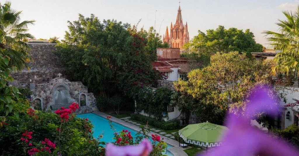 pool at Casa de Sierra Nevada in San Miguel de Allende Mexico