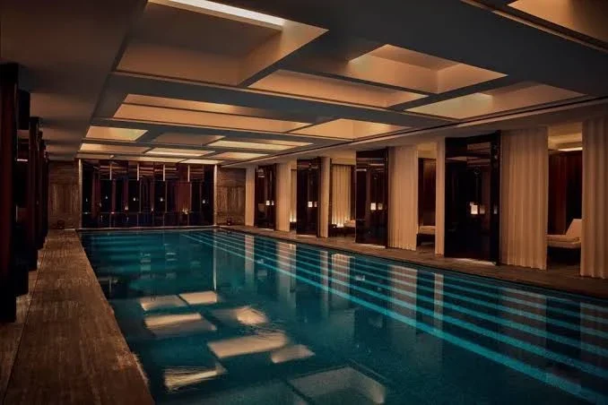 pool at hotel costes in paris france