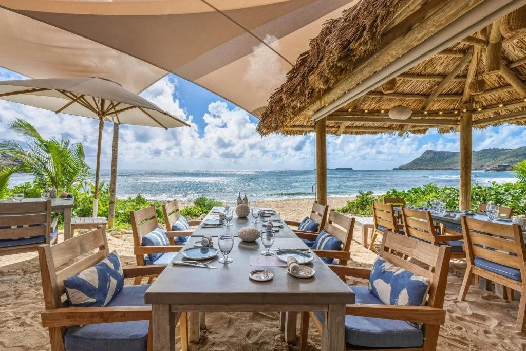 le toiny restaurant above the beach in st. barths