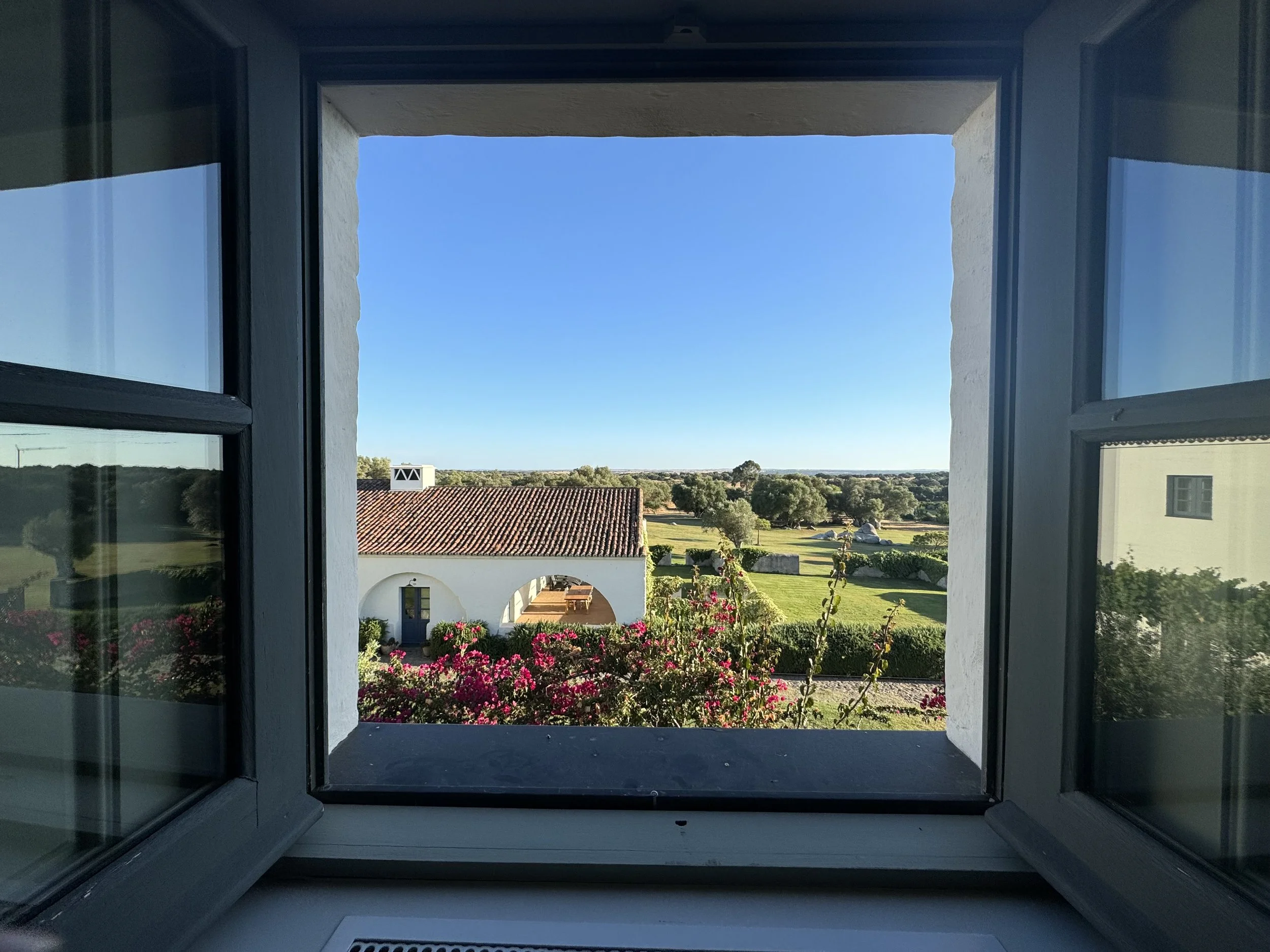 view from room at sao lourenco do barrocal in portugal