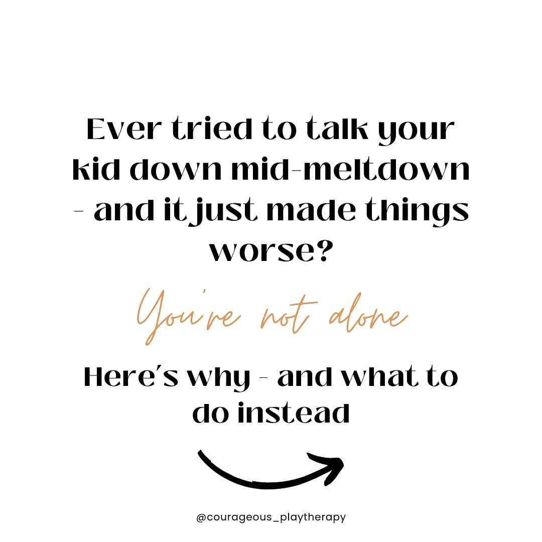 Ever tried to talk your kid down mid-meltdown&hellip; and it somehow just made things worse?
You&rsquo;re not alone &mdash; and there&rsquo;s actually a brain-based reason why.

When a child is overwhelmed, the &ldquo;thinking&rdquo; part of their br