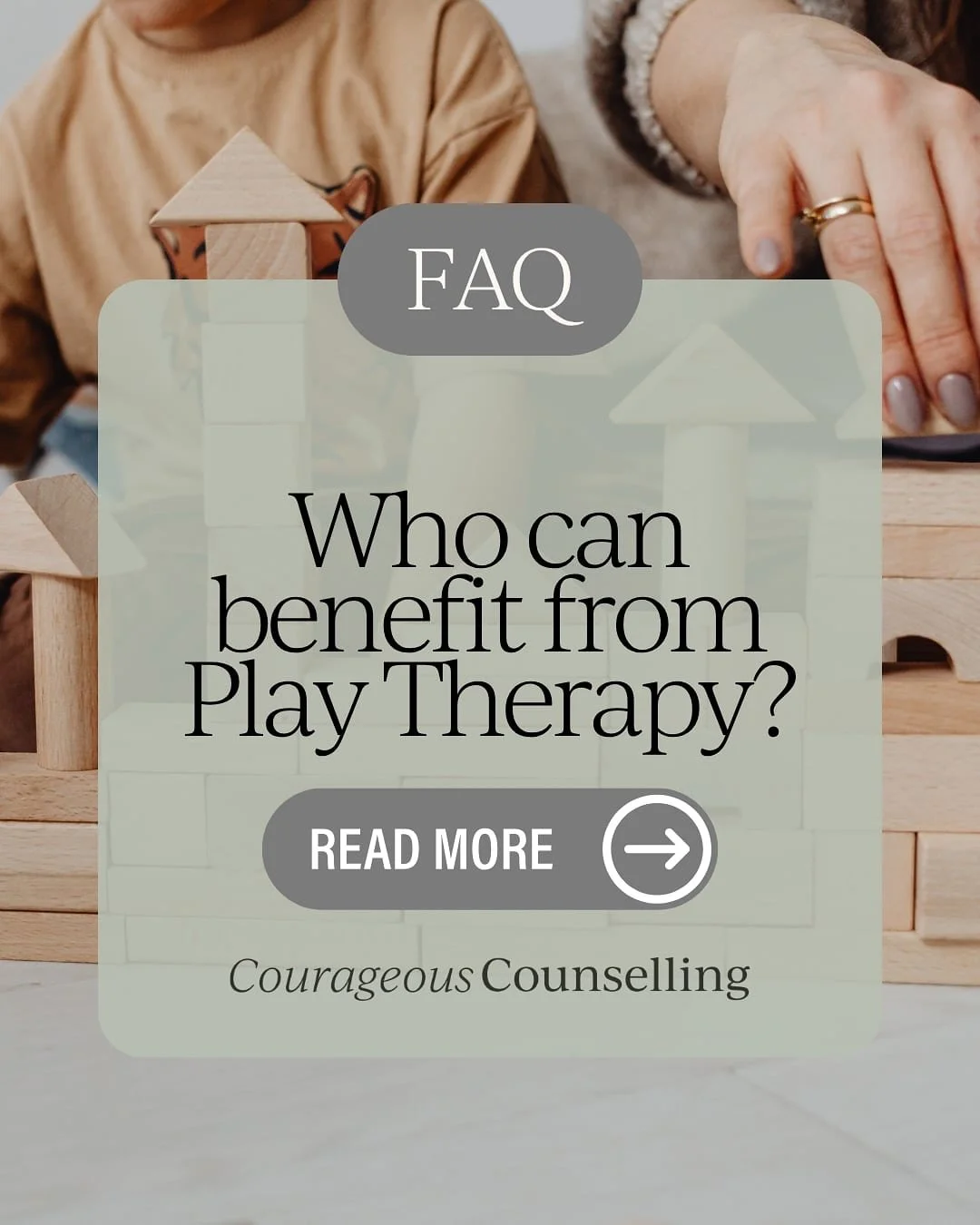 Play therapy can support children through a wide range of emotional, behavioural, social, and life challenges 💛

Through play, children are able to express, process, and work through experiences in a way that feels natural to them &mdash; especially