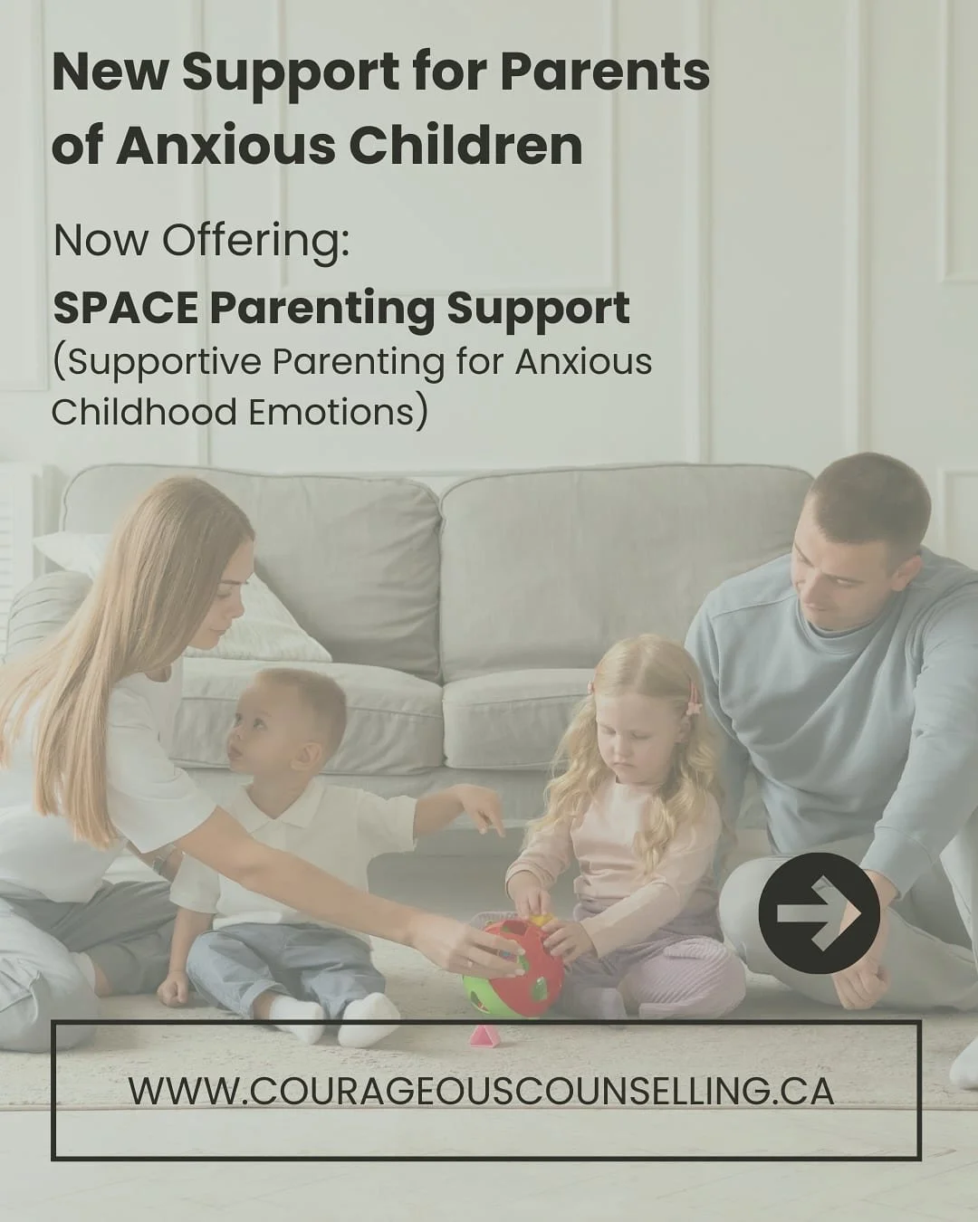 There are so many parents quietly carrying the weight of childhood anxiety at home.

Trying to keep things calm.
Trying to prevent distress.
Trying to help their child feel safe.

And over time, many families begin adjusting more and more around anxi