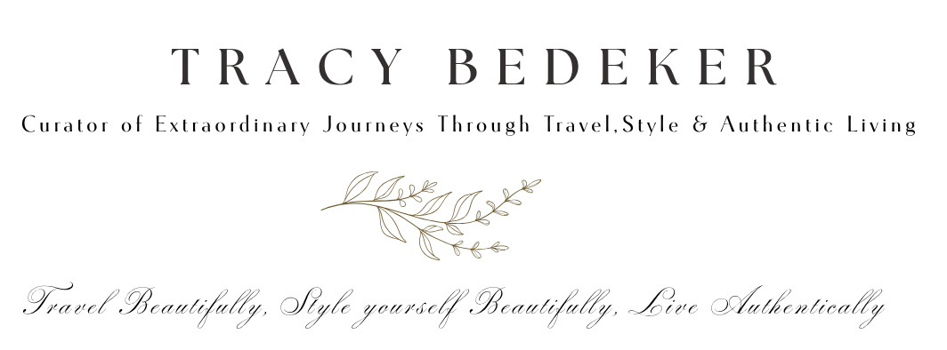 The cover of a book titled 'Tracy Bedeeker' with a decorative gold branch illustration in the center.