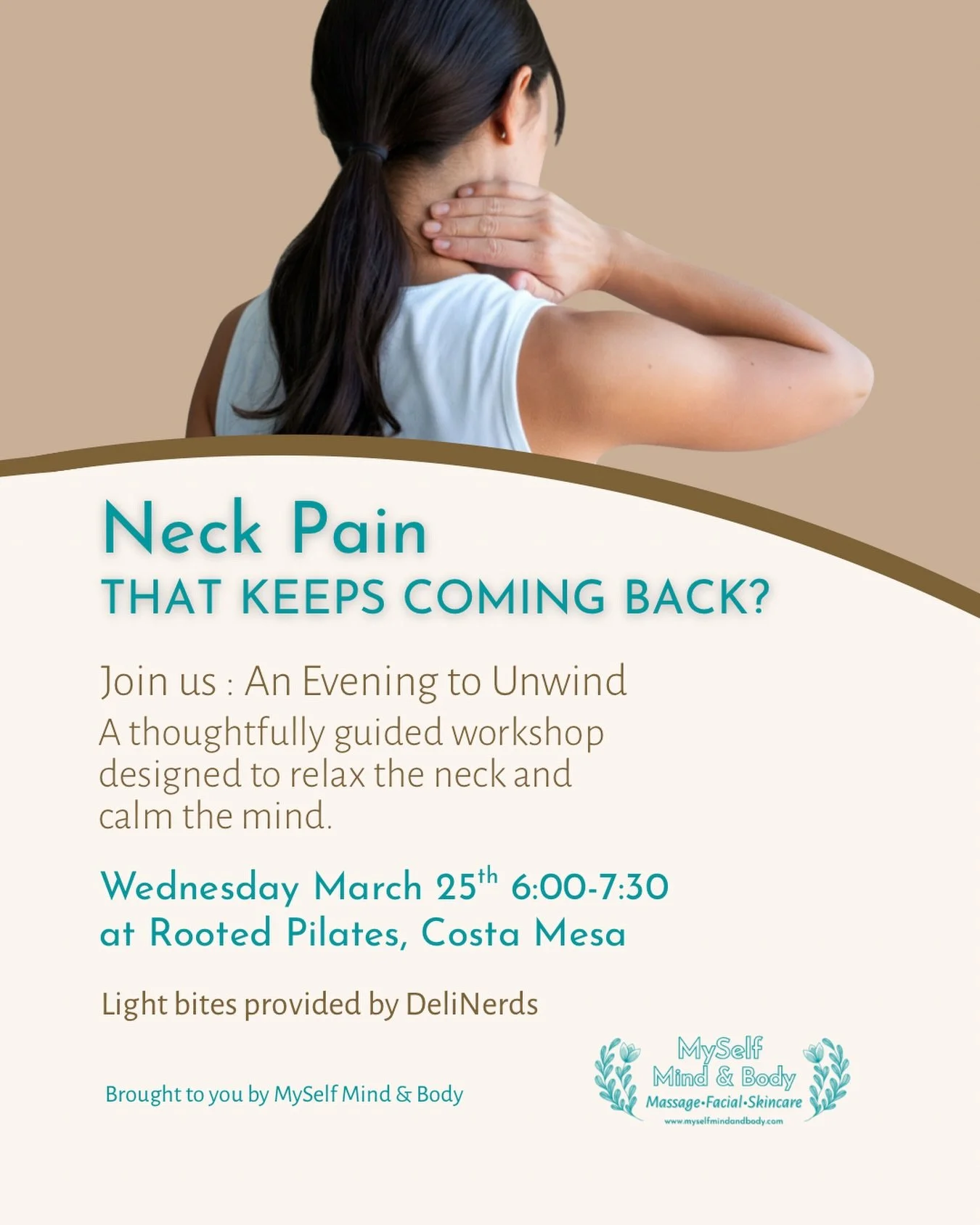 My head feels heavy, my neck won&rsquo;t relax and it&rsquo;s difficult to get restful sleep is something I hear a lot.

And it inspired me to create a wellness event to help all those things. The body, mind &amp; breath event!

We&rsquo;ll combine m