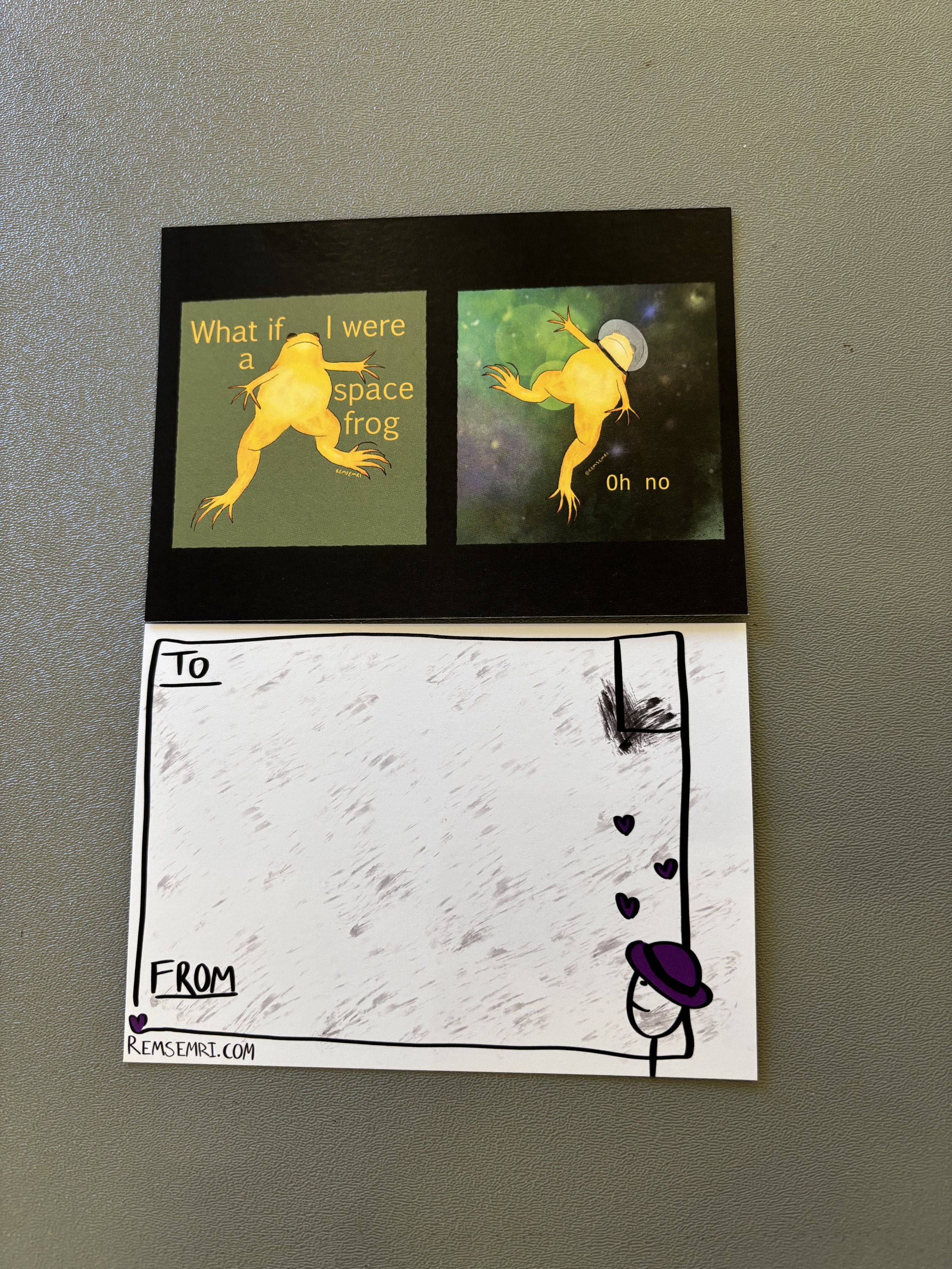 Space Frog Postcard