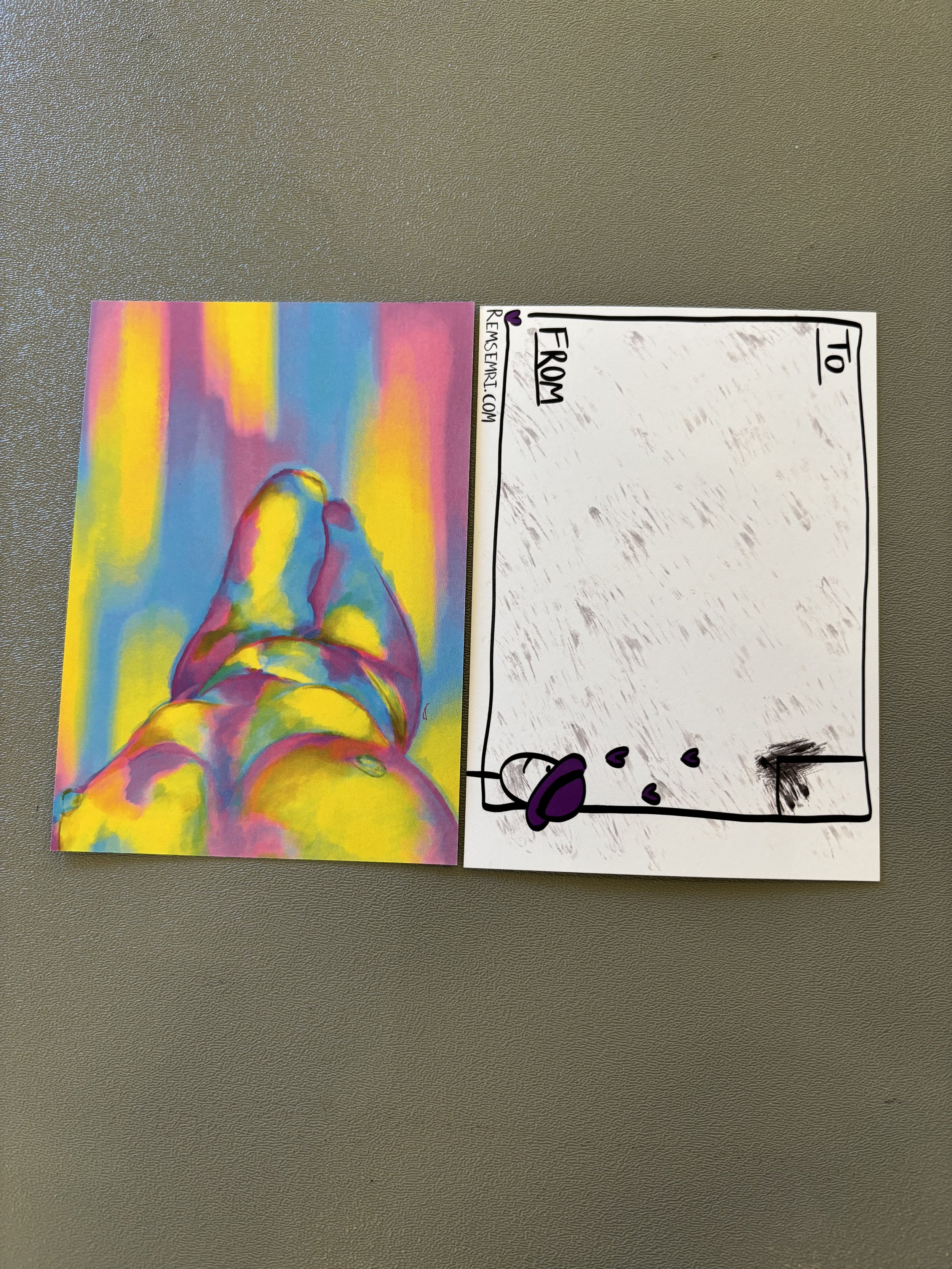 Nude postcard