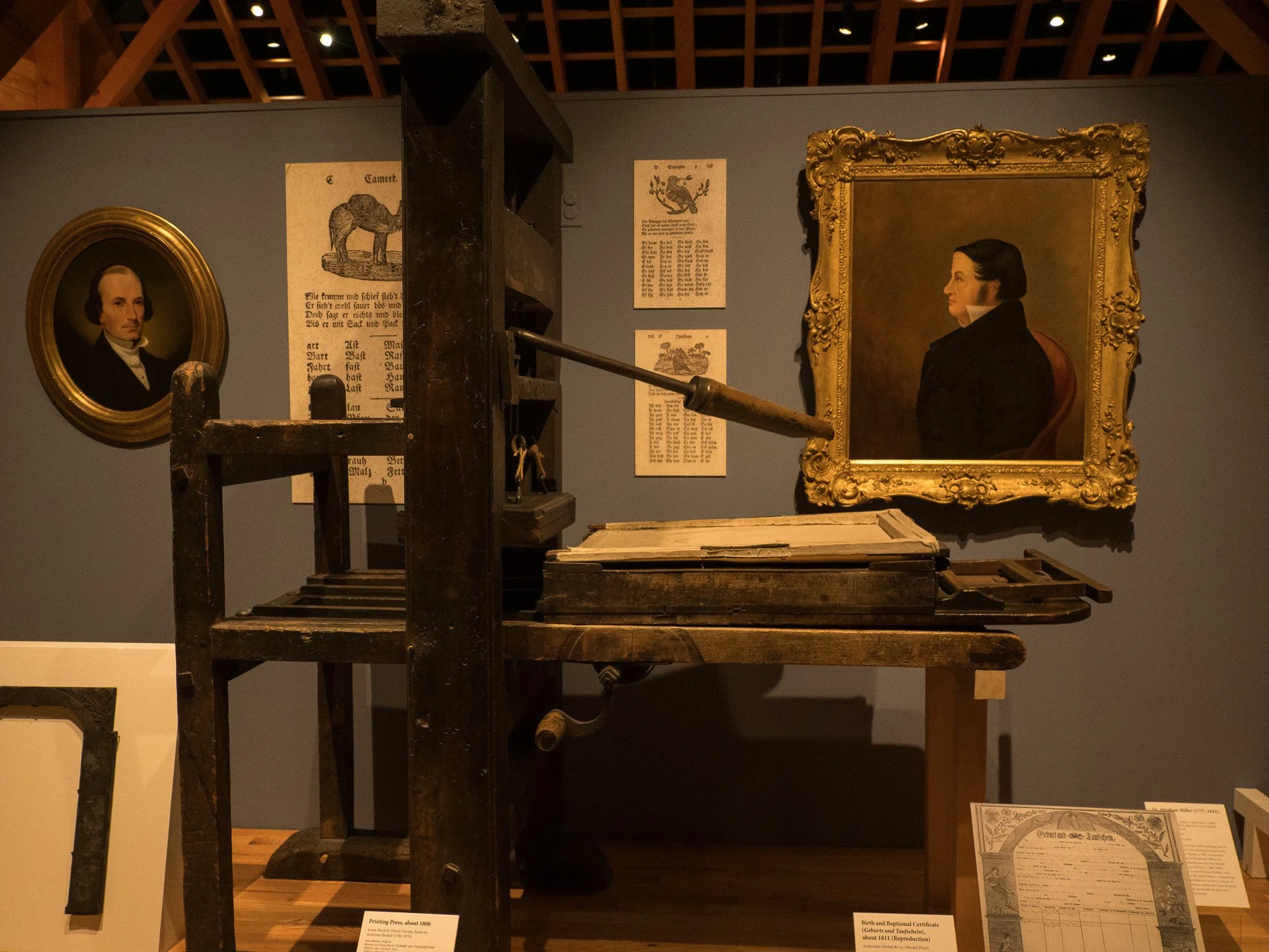 Museum of the Shenandoah Valley printing press.
