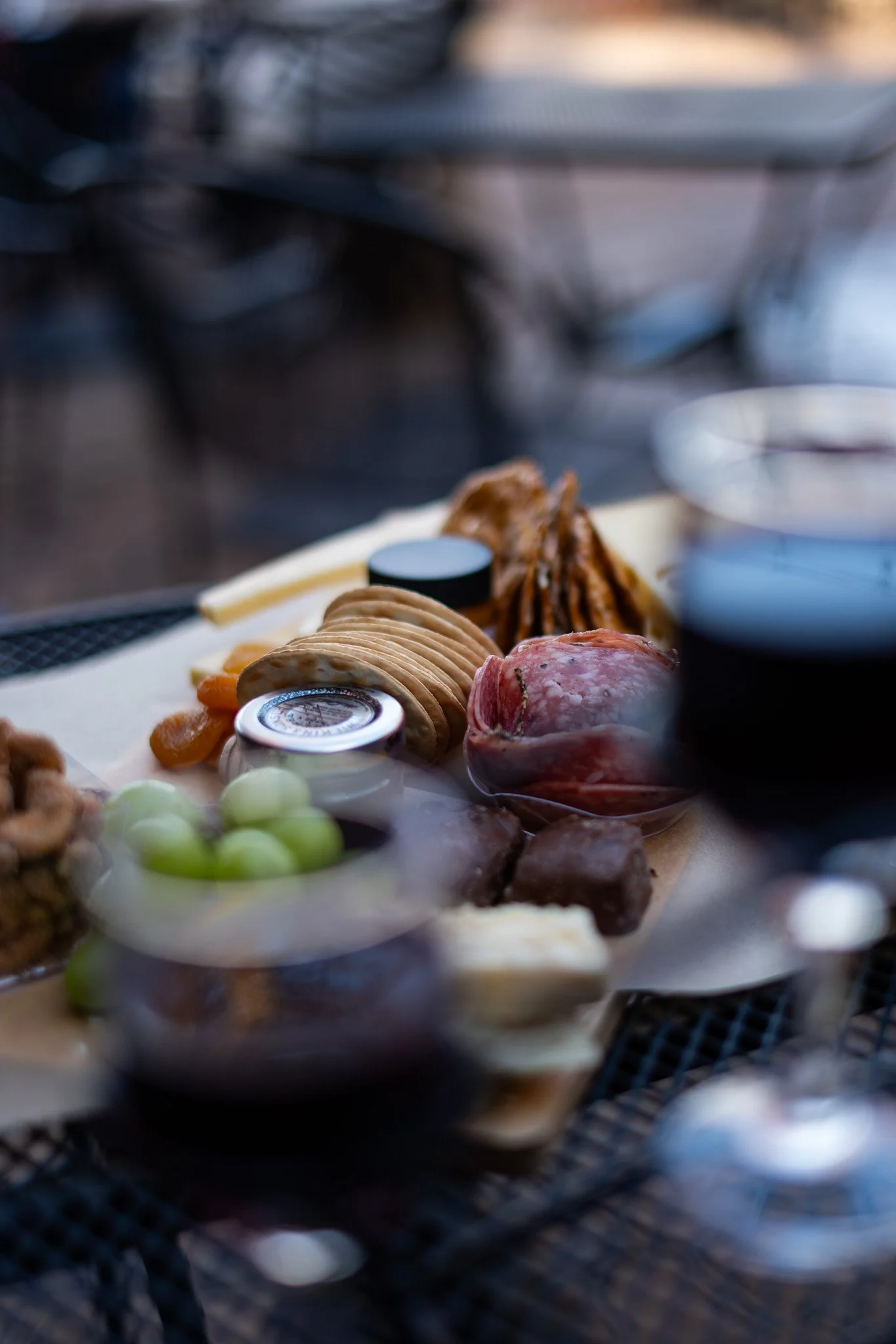 A very yummy charcuterie board at Cave Ridge.