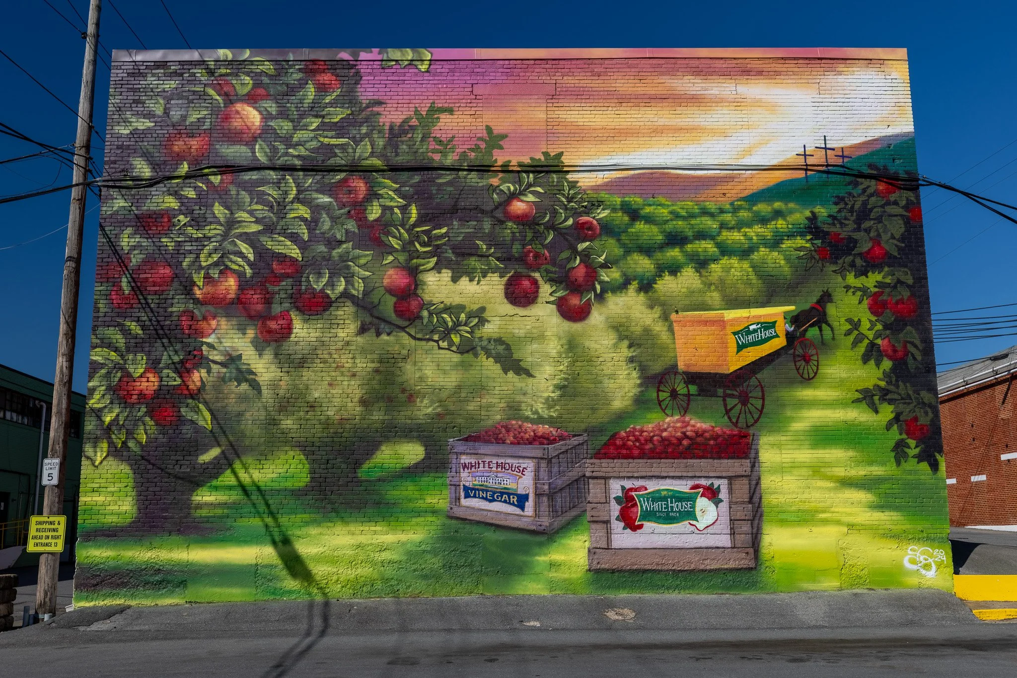 White House brick wall mural~ Winchester, VA.