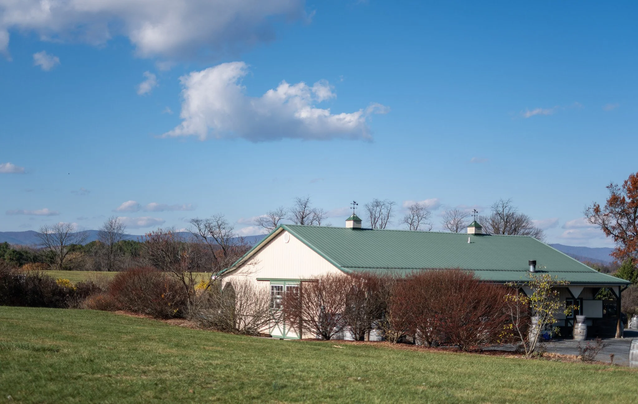 A view of one of the buildings at Kindred Pointe Winery.
