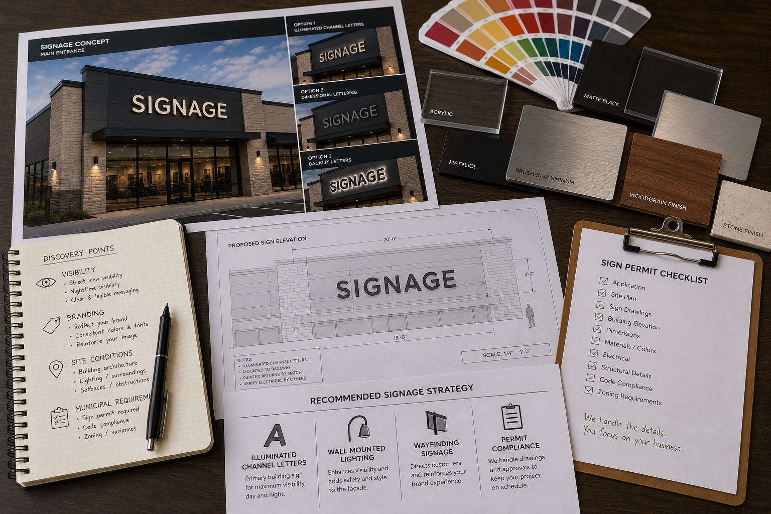 Signage consultation planning session