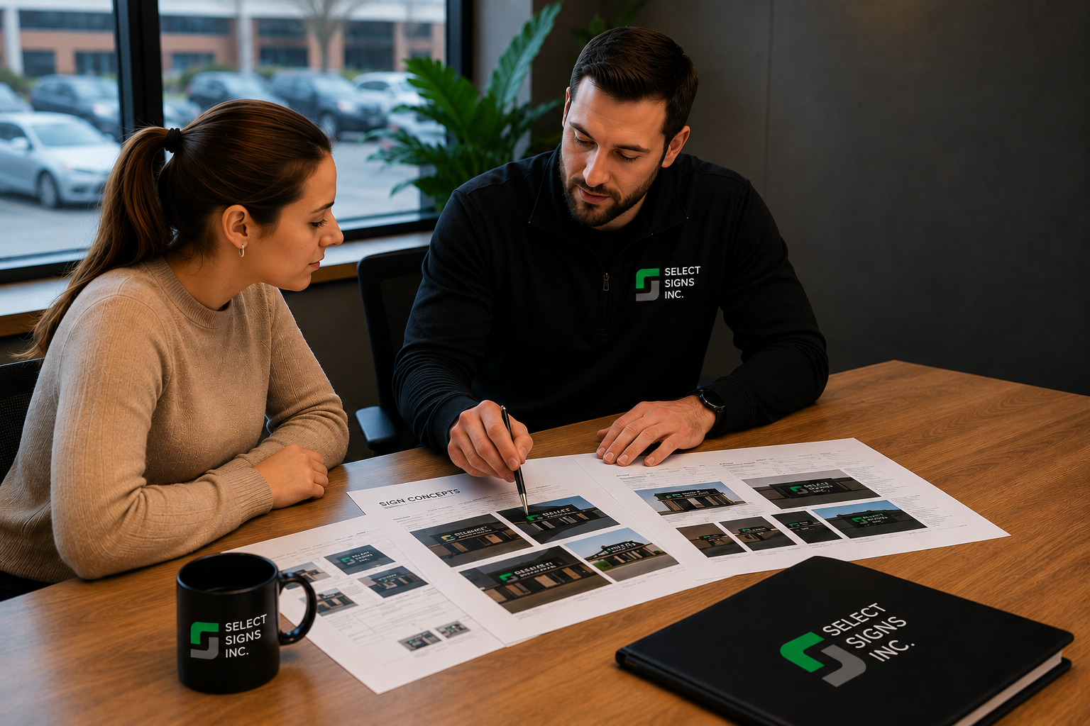 Signage consultation planning session