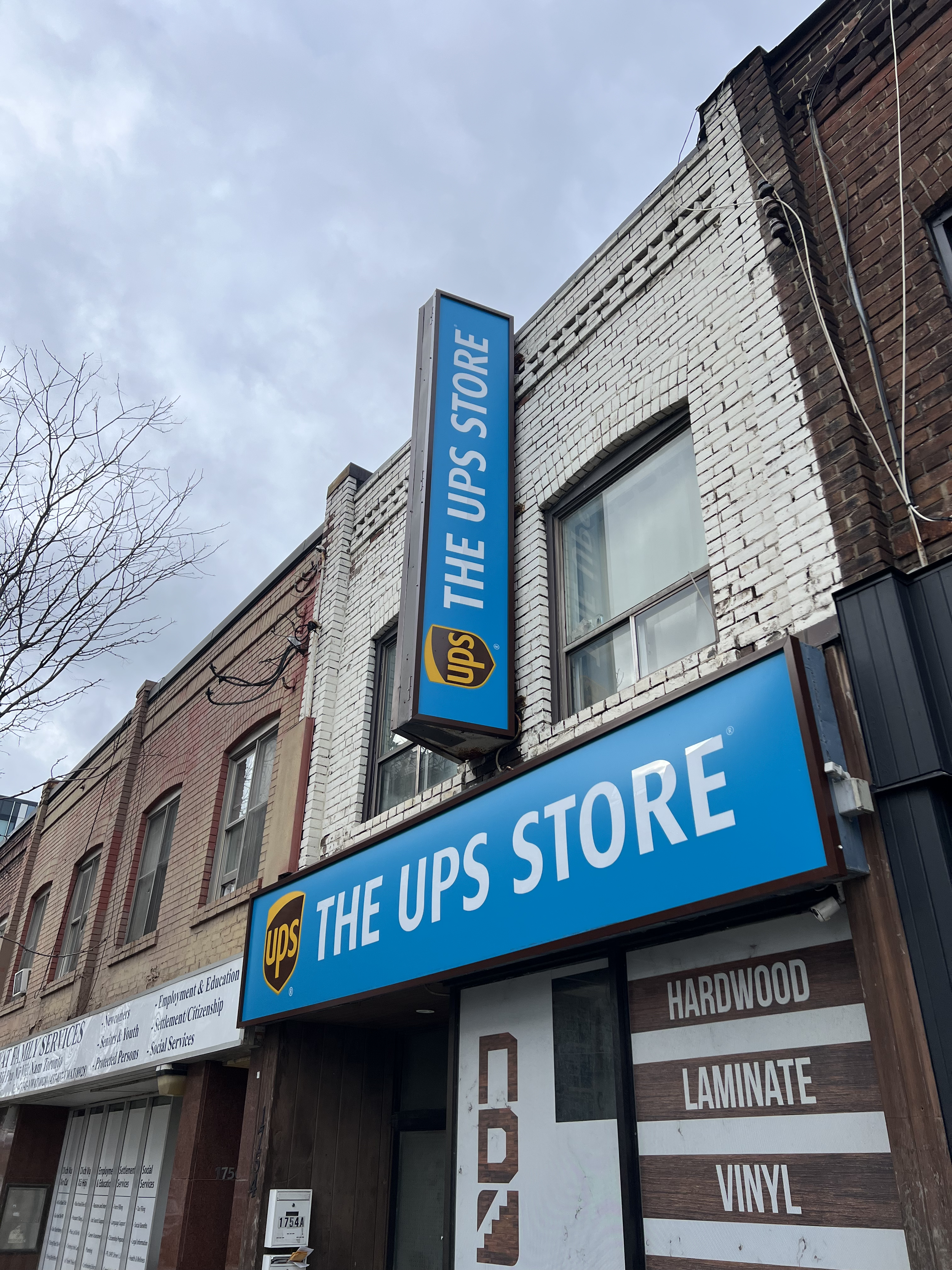 Custom storefront sign installation project