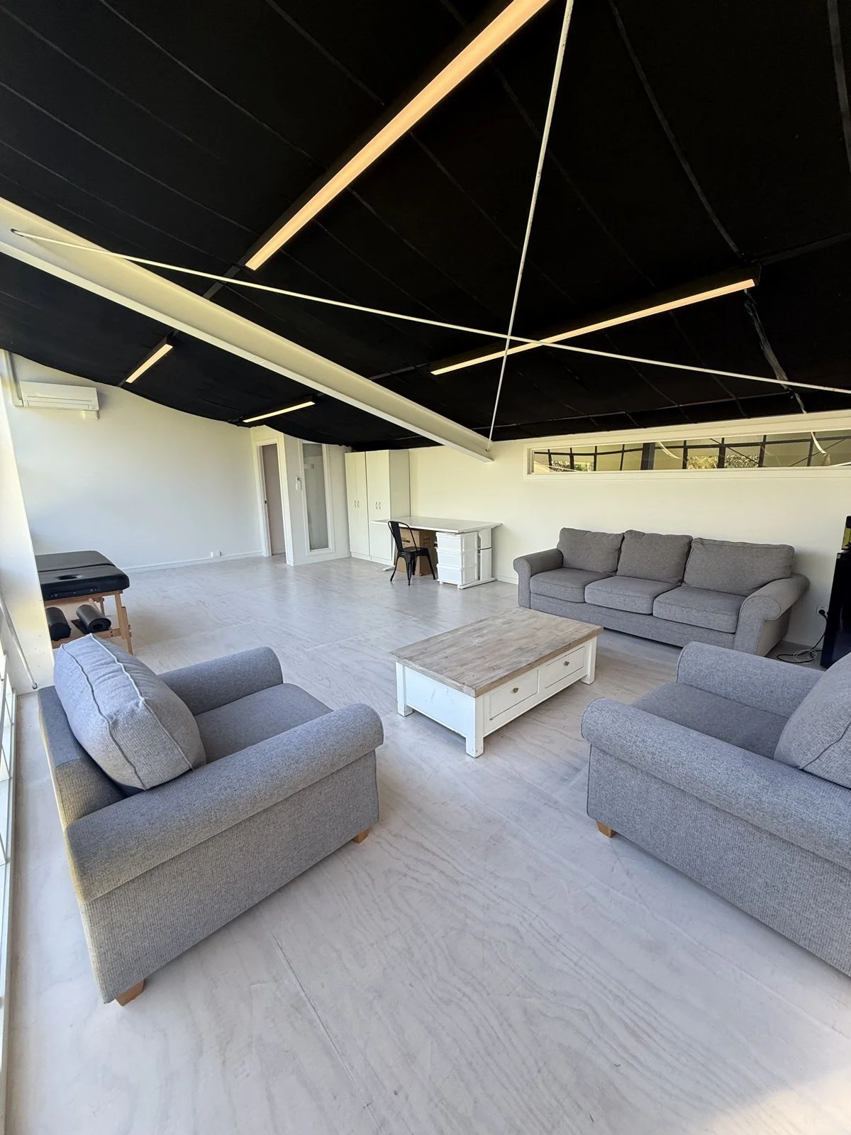 Large loft space for hire at Northcote clinic