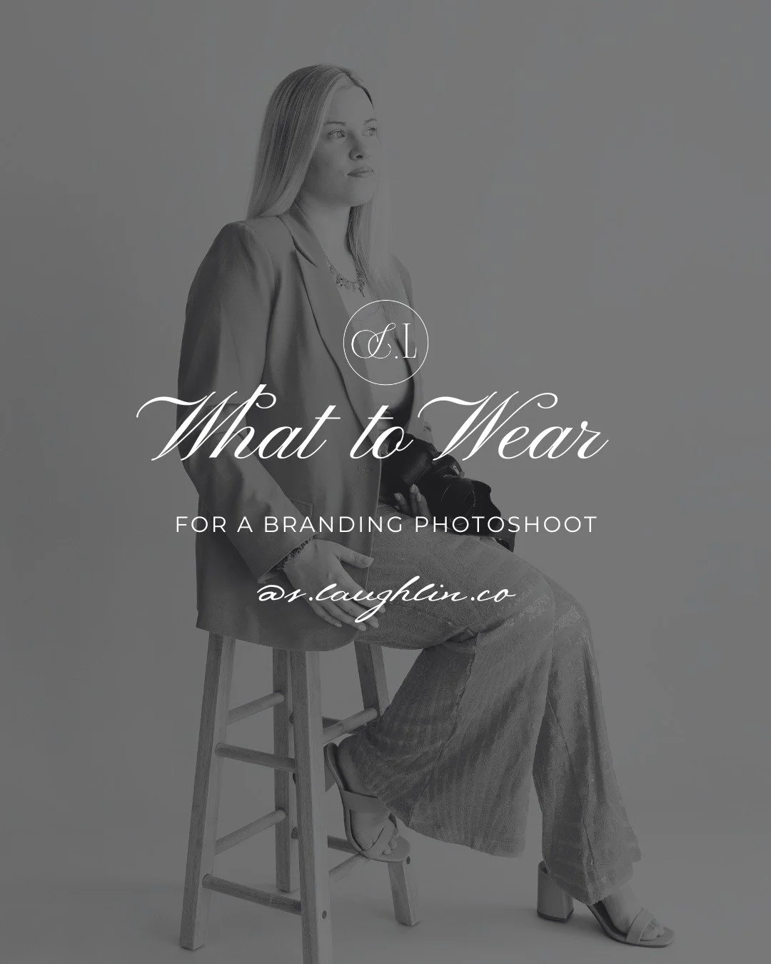 Your outfit sets the tone before you ever say a word.
For branding photos, think in layers: professional, branded, and casual.

Each look tells a different part of your story and together they create a brand that feels confident, cohesive, and real.
