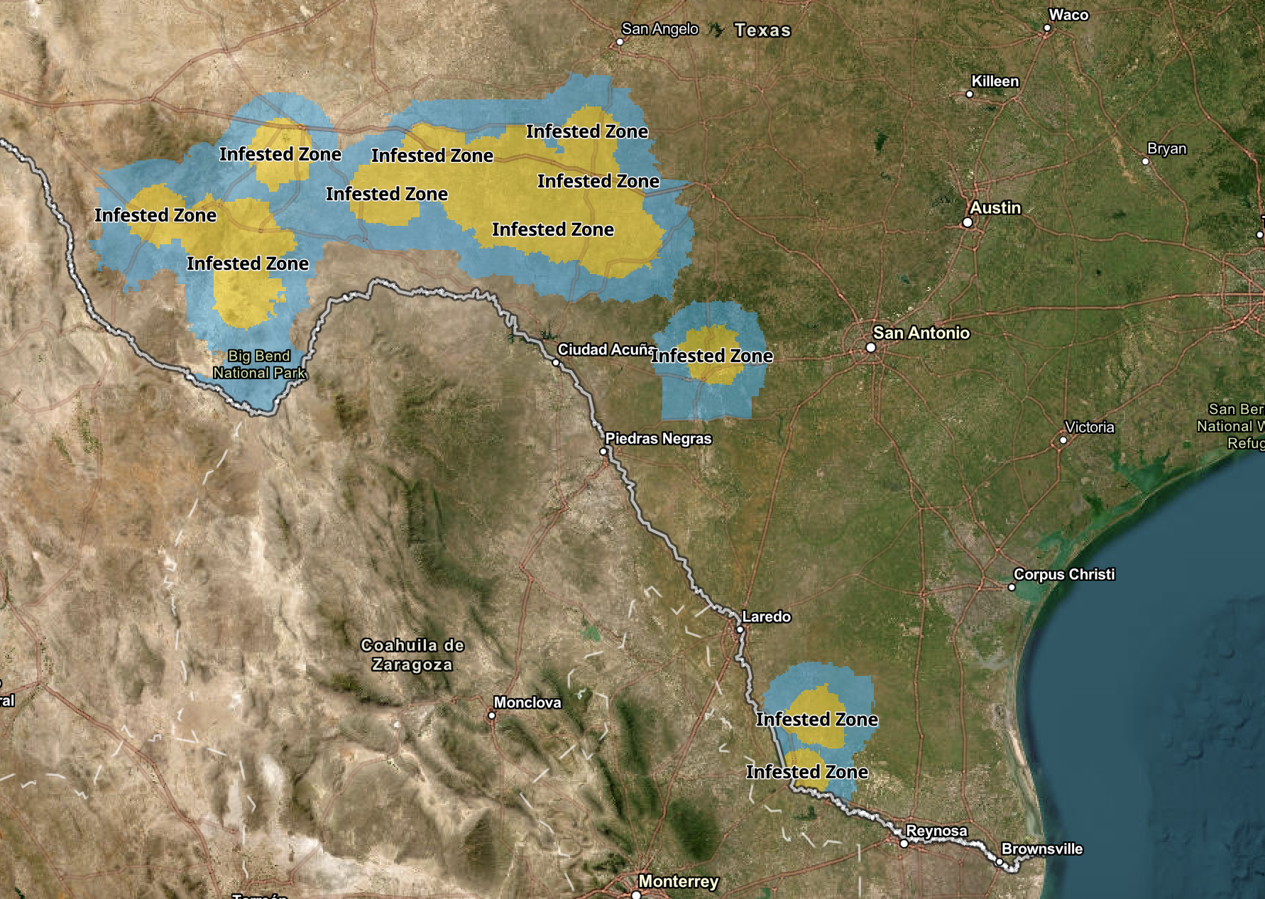 ALMDA Highlights Latest Release of NWS Infested Zones in Texas 