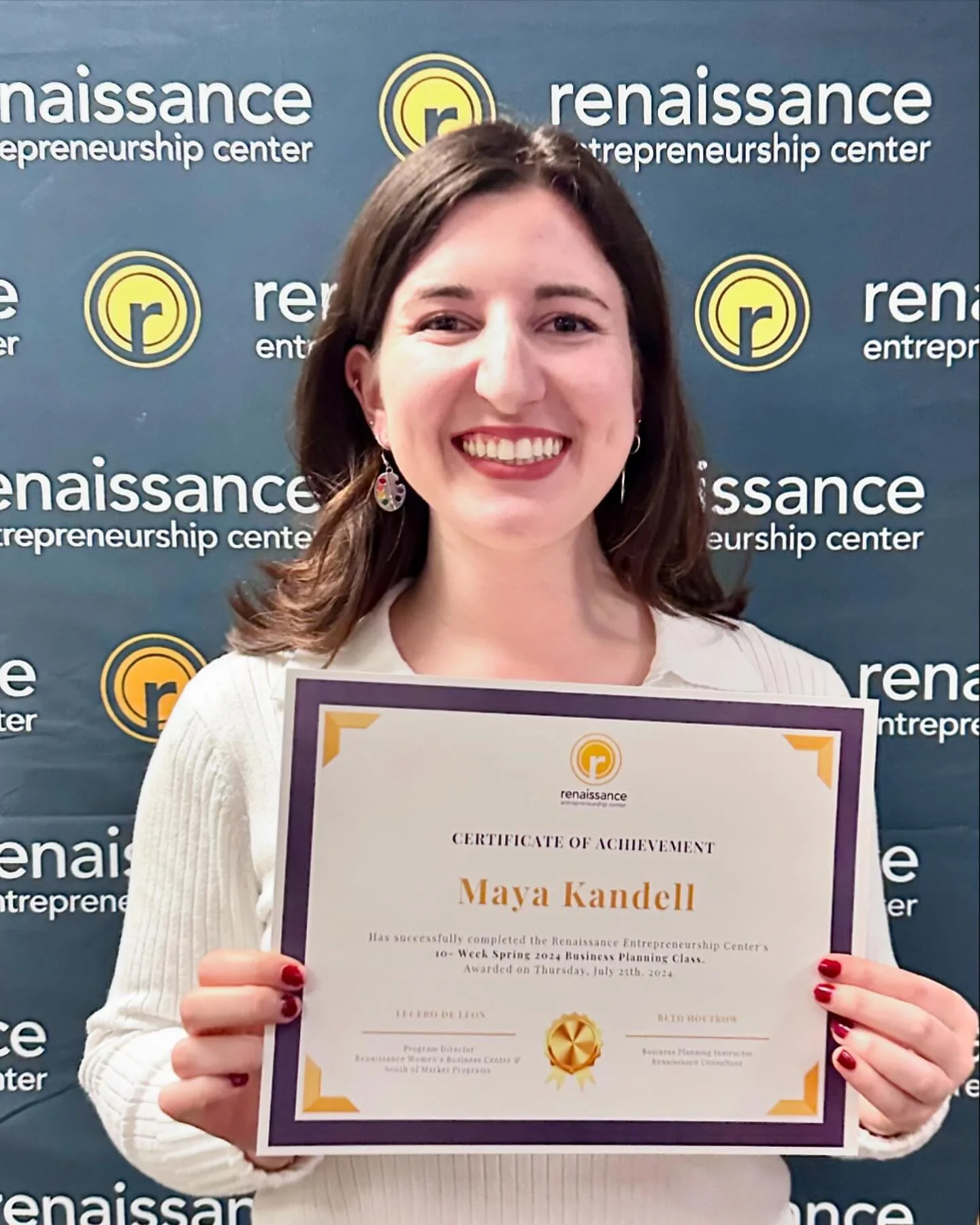 I am proud to have graduated as part of the Renaissance Center&rsquo;s spring business planning cohort after taking a 10 week business planning class and submitting a 30 page business plan 🤯☺️

This course was an amazing support and resource that in