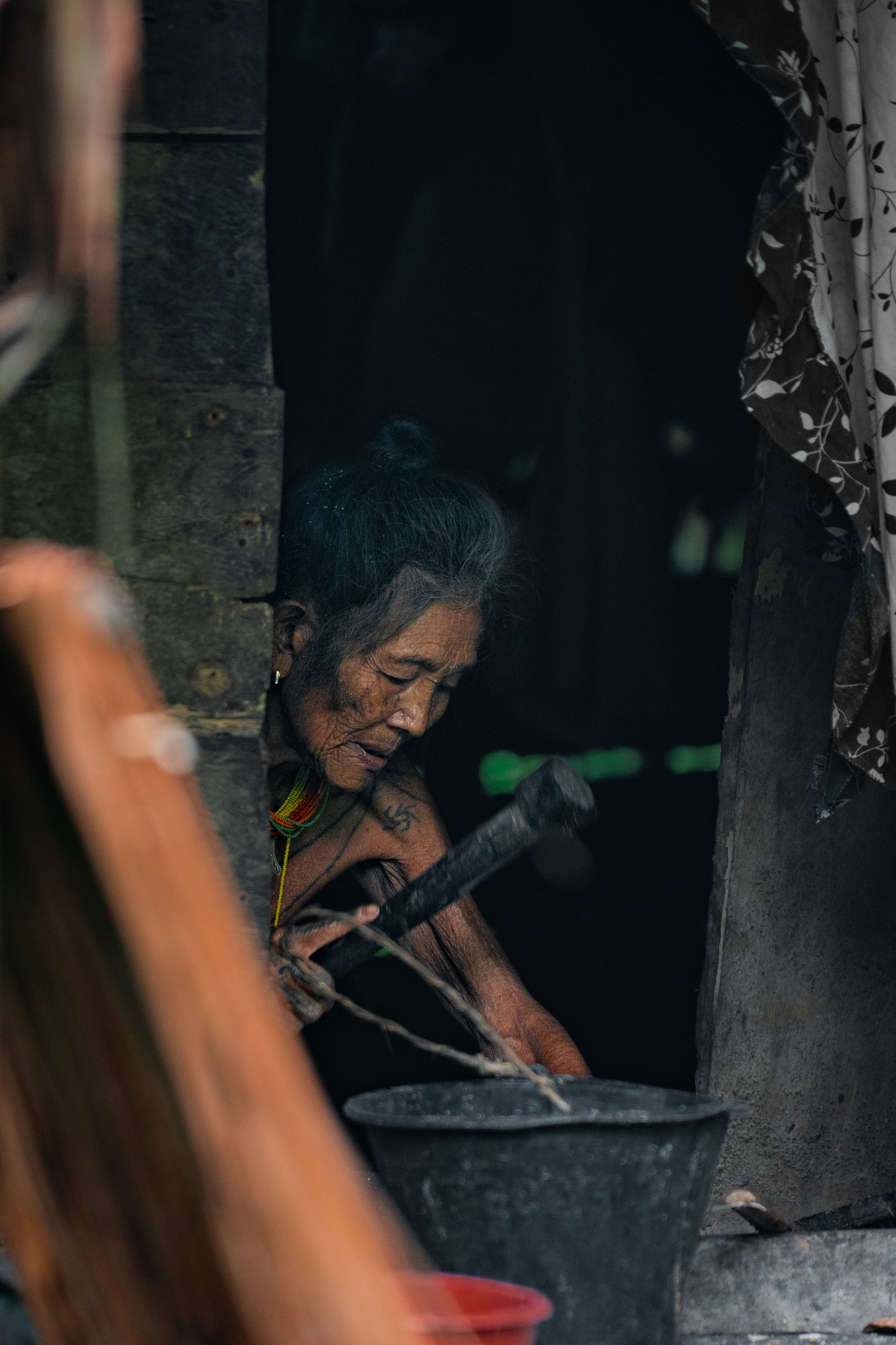 This is the matriarch, she stays active all day tending to various things