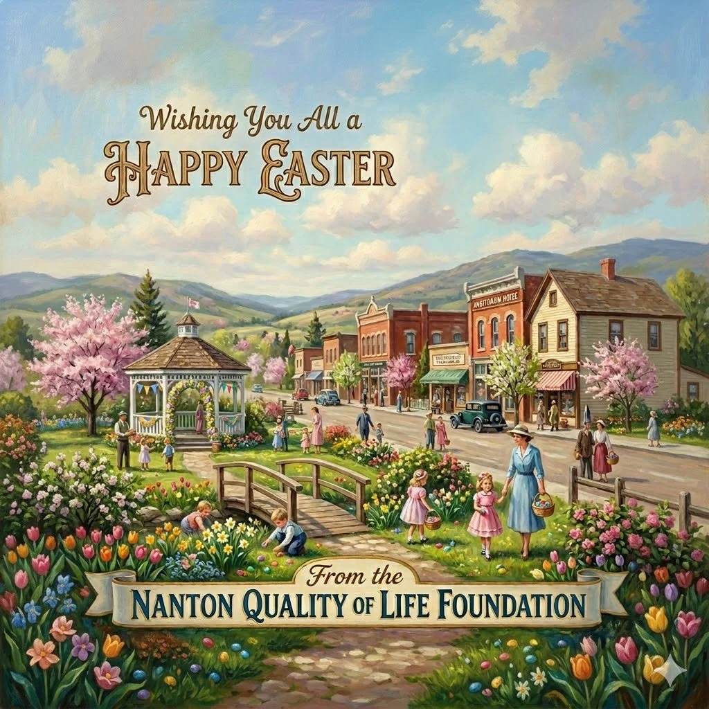 Happy Easter from the Nanton Quality of Life Foundation!
Wishing our wonderful Nanton community and our dedicated team of volunteers a bright, joyful, and restful Easter weekend. Whether you are spending the next few days gathering with family, enjoy