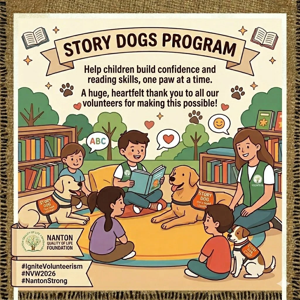 Reading is even more fun with a furry friend by your side! 🐾📖

As we celebrate National Volunteer Week, we want to share a huge, heartfelt thank you to the wonderful volunteers who make our Story Dogs programme possible. Your dedication helps local