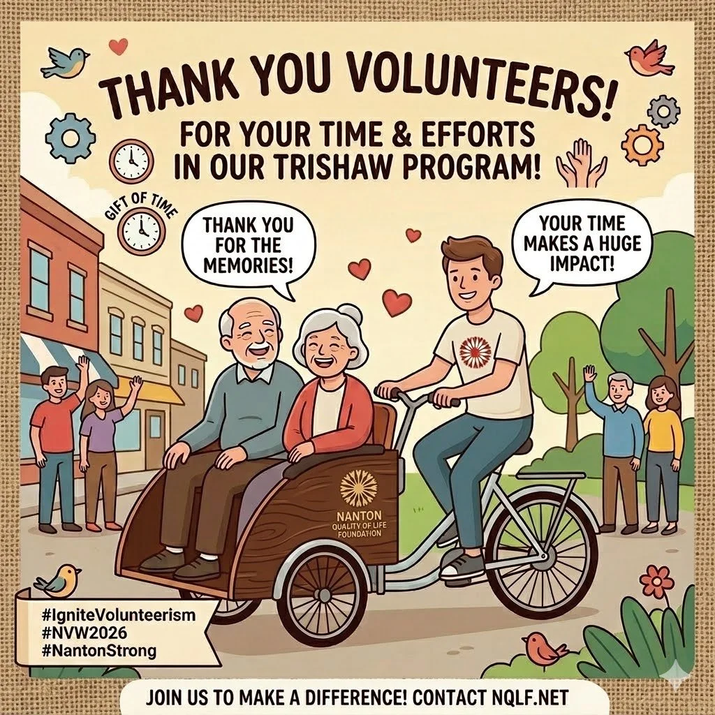 The wind in their hair and a smile on their face&mdash;that is the gift our Trishaw programme brings to seniors in Nanton, and it wouldn&rsquo;t be possible without our incredible pilots! 🚲✨

As we celebrate National Volunteer Week, we want to send 