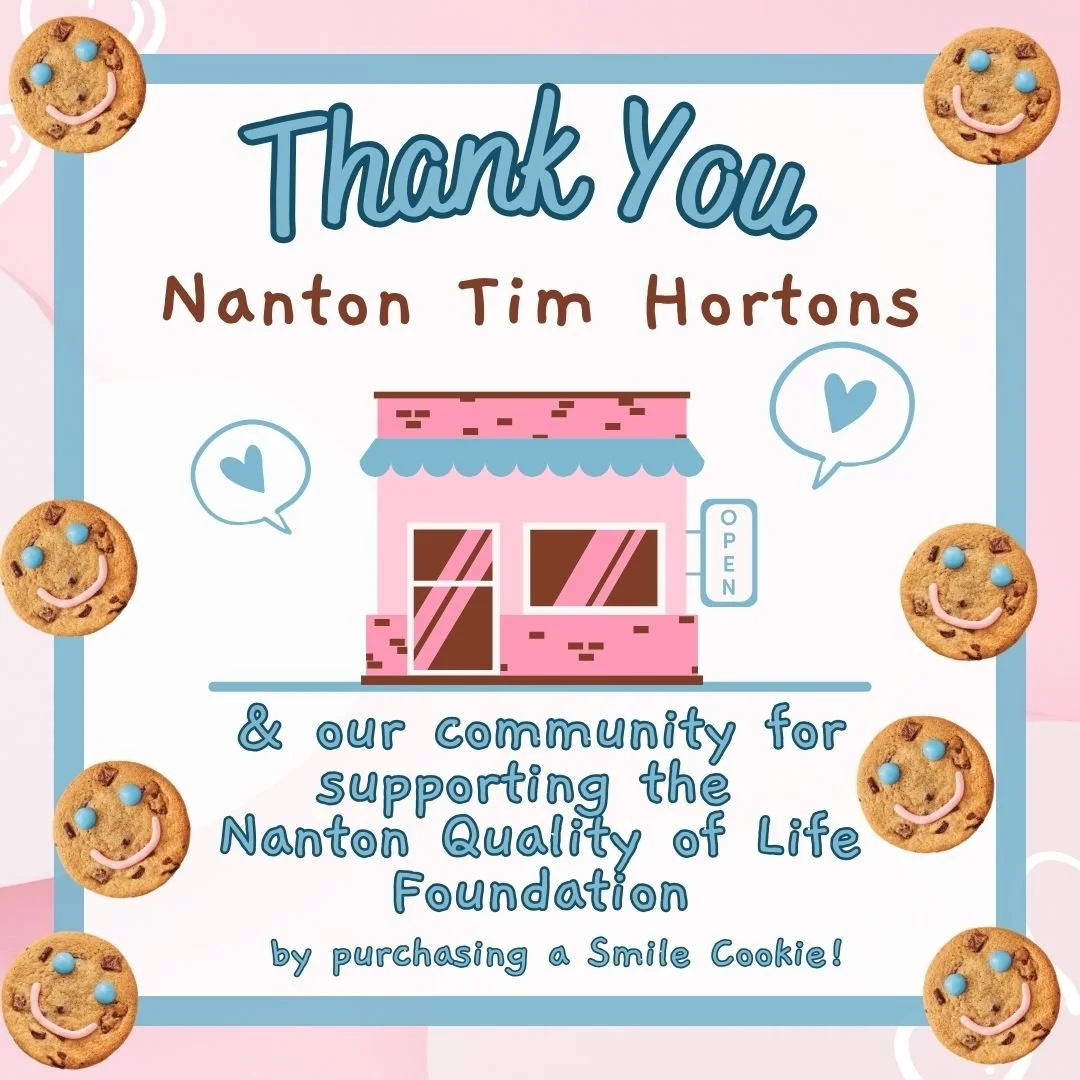 🍪💛 Thank You, Nanton! 💛🍪

You did it again, Nanton&mdash;what an *incredible* week of smiles! 😄 Thanks to your sweet support, every single Smile Cookie sold at Tim Hortons helped raise funds for the Nanton Quality of Life Foundation&rsquo;s loca