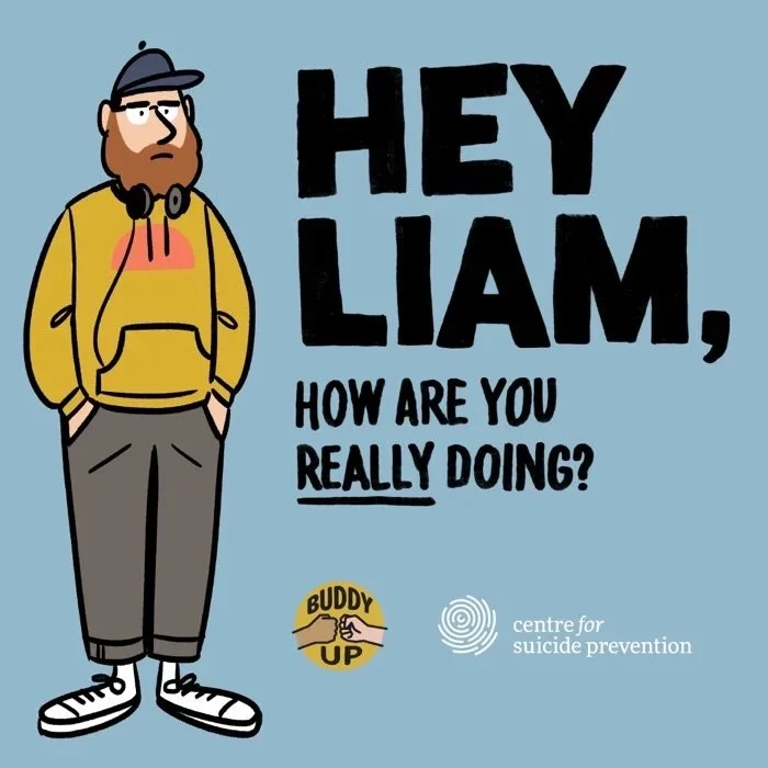 Liam hasn&rsquo;t been texting as much lately, and his beard is more disheveled than usual. Do you have a friend like Liam? It&rsquo;s time to #buddyup and offer your support. 

https://www.buddyup.ca/