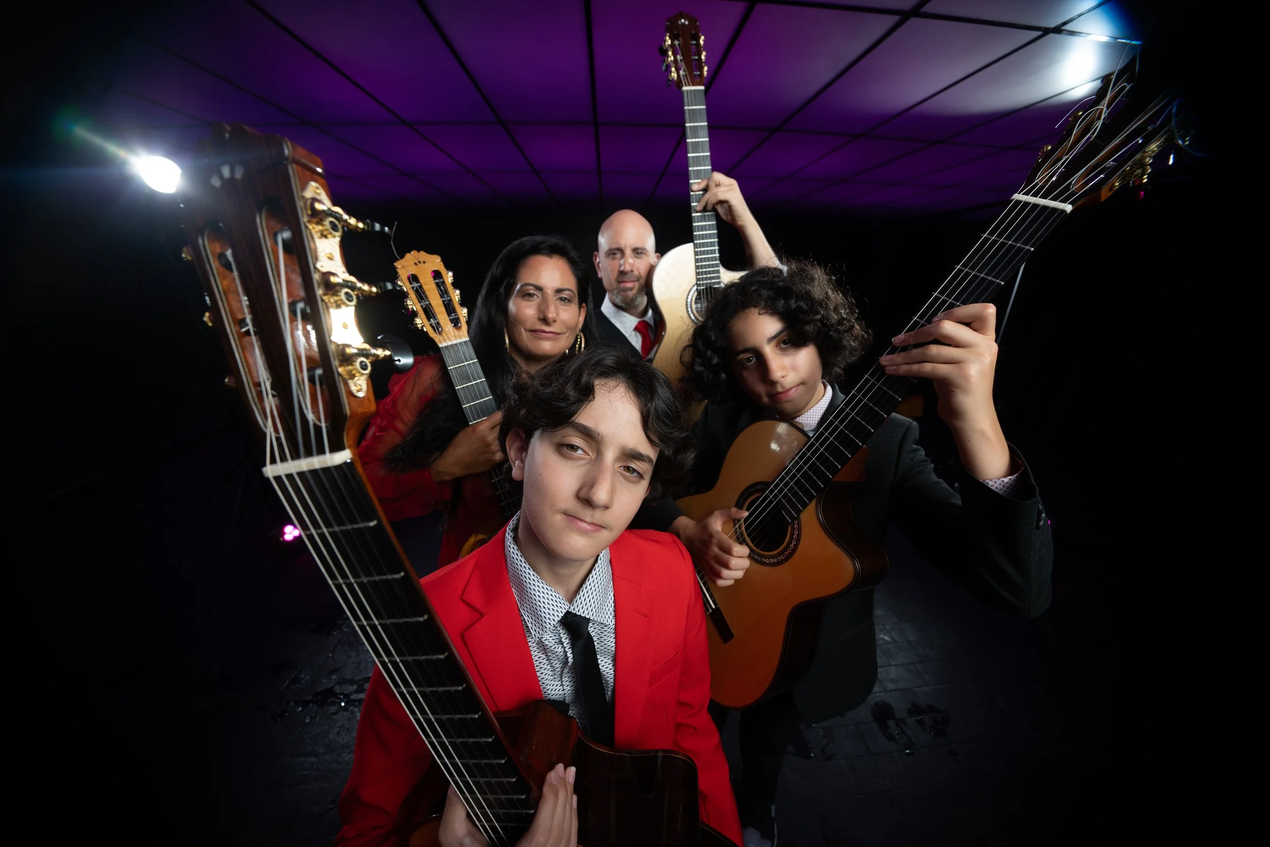 Quarantined Quartet Studio 1 Fisheye by Eric DiCarlo
