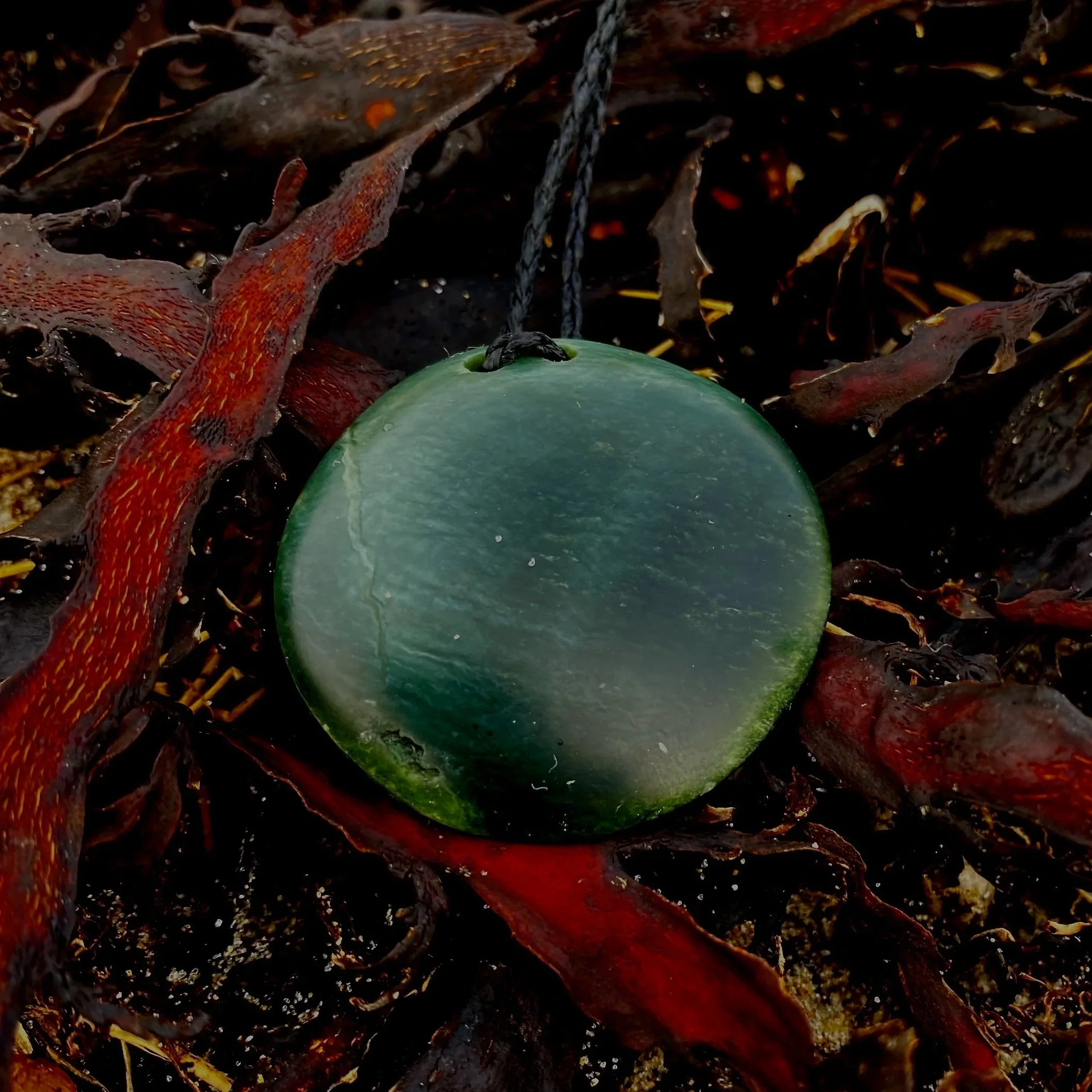 Kahurangi punamu disc necklace