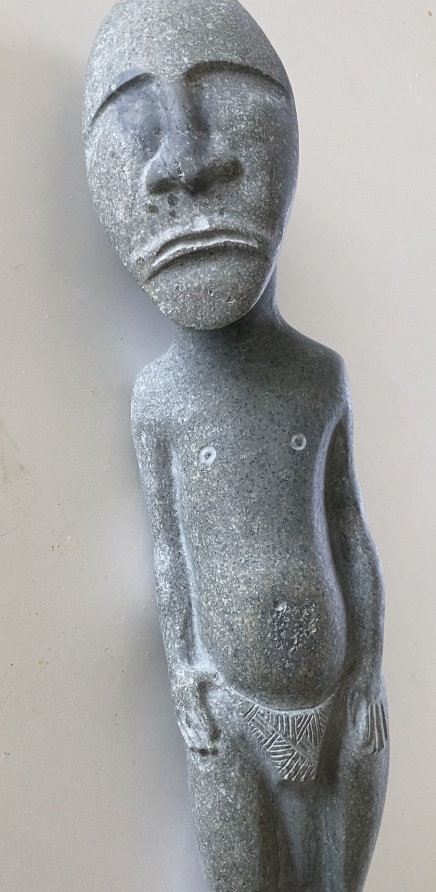 Masked Chief, Council of Ancestors, 2023.
Andesite, 500 x 140 x 80mm. POA.