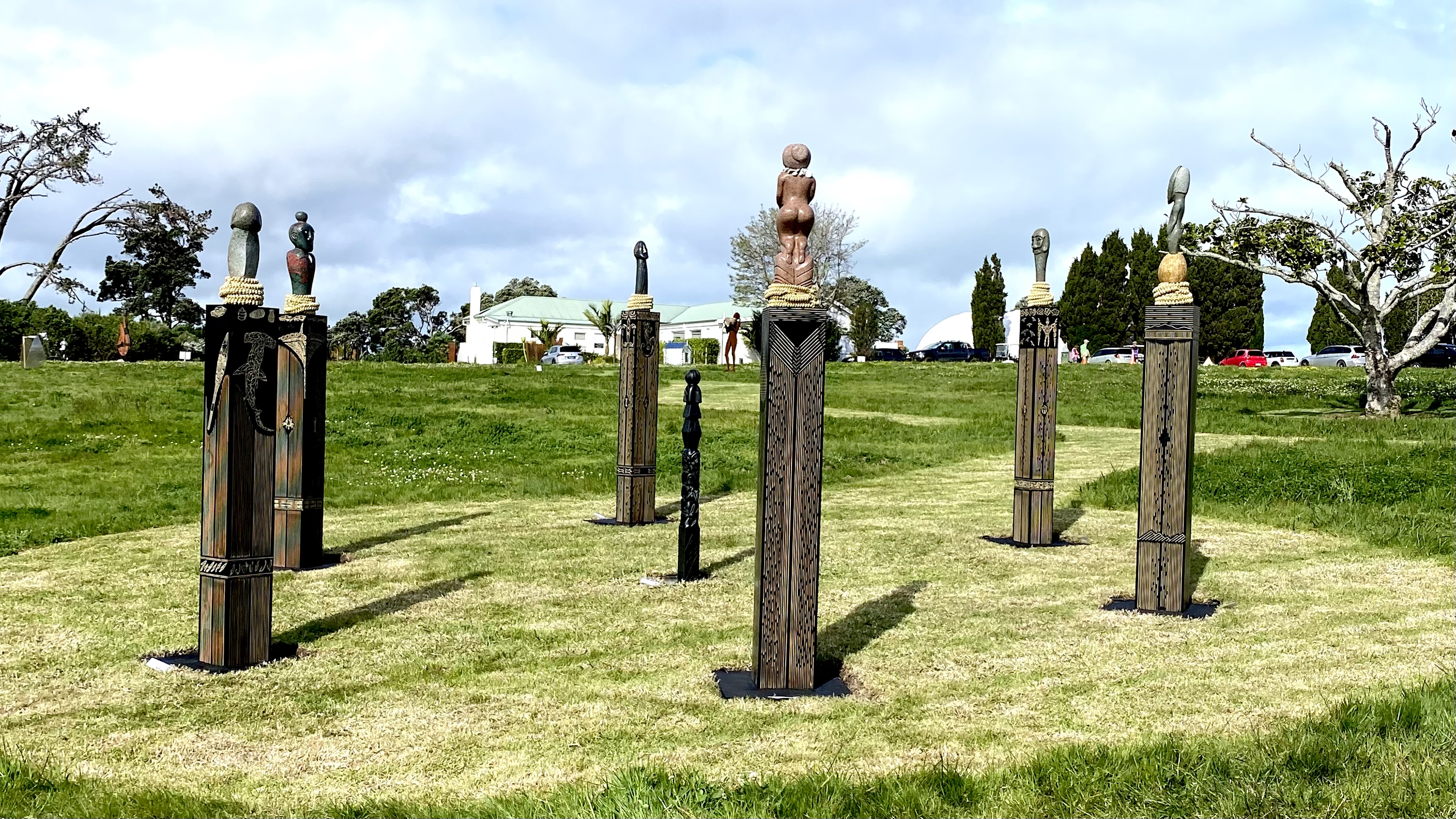 Council Of Ancestors, Sculpture on the Shore 2023. Auckland, NZ. POA. See Description Below.