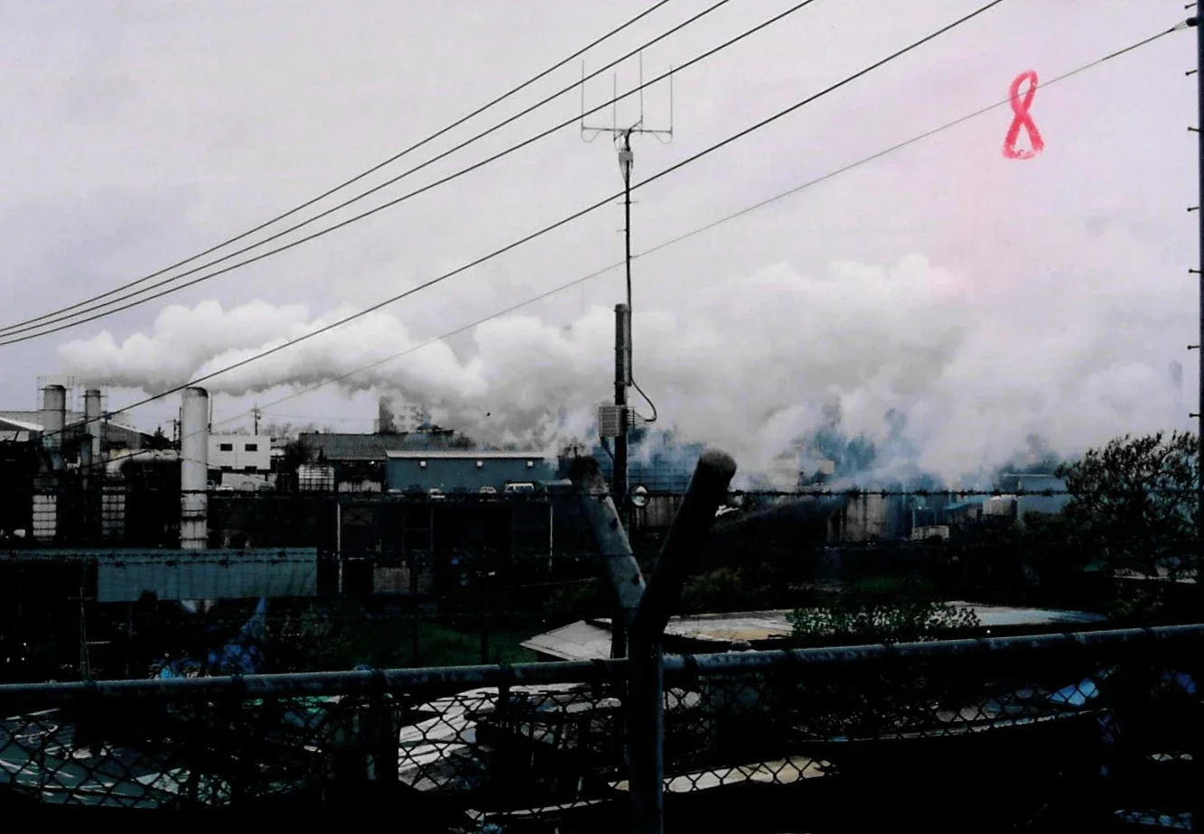 Dense Emissions Drift Directly Toward NAF Atsugi