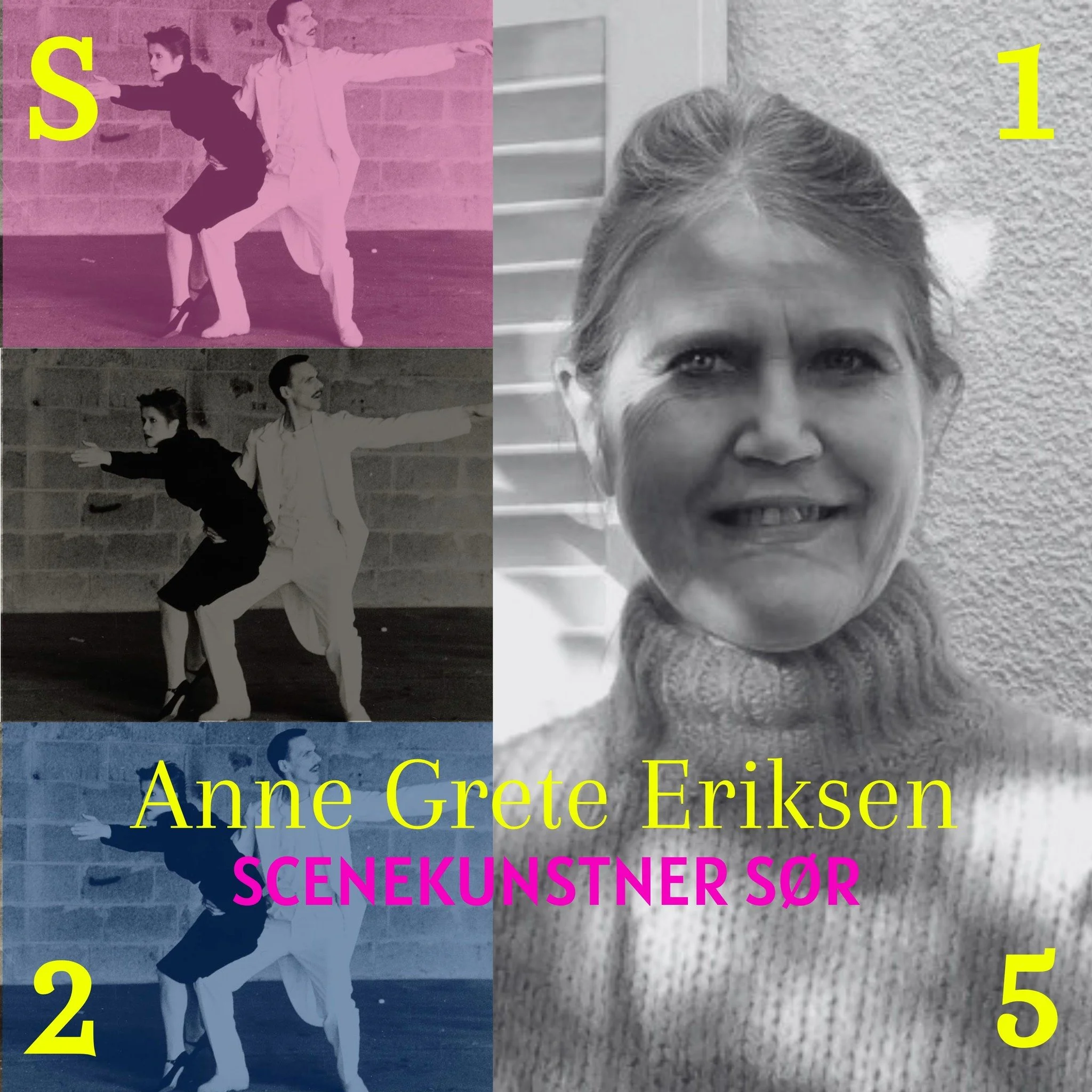 Vi fortsetter serien SCENEKUNSTNER S&Oslash;R - et dypdykk inn i regionens spennende kunstnerskap! Denne gangen har vi invitert Anne Grete Eriksen, som ikke bare skal presentere hennes lange kunstnerskap, men det blir ogs&aring; lansering av kortfilm