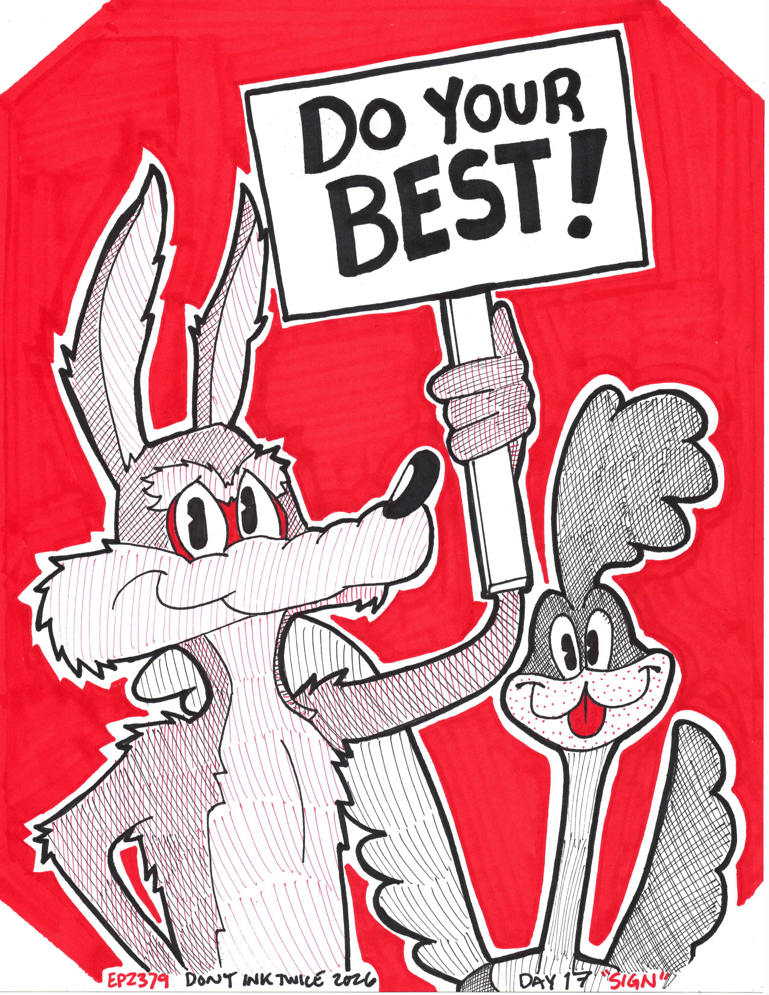 Seeing #coyotevacme in theaters was an absolute delight and it makes me happy that a movie like that was still able to be showcased. Full of heart and an absolutely a labor of love! Can't wait to see it again.

Never give up on yourselves, Doodlers!
