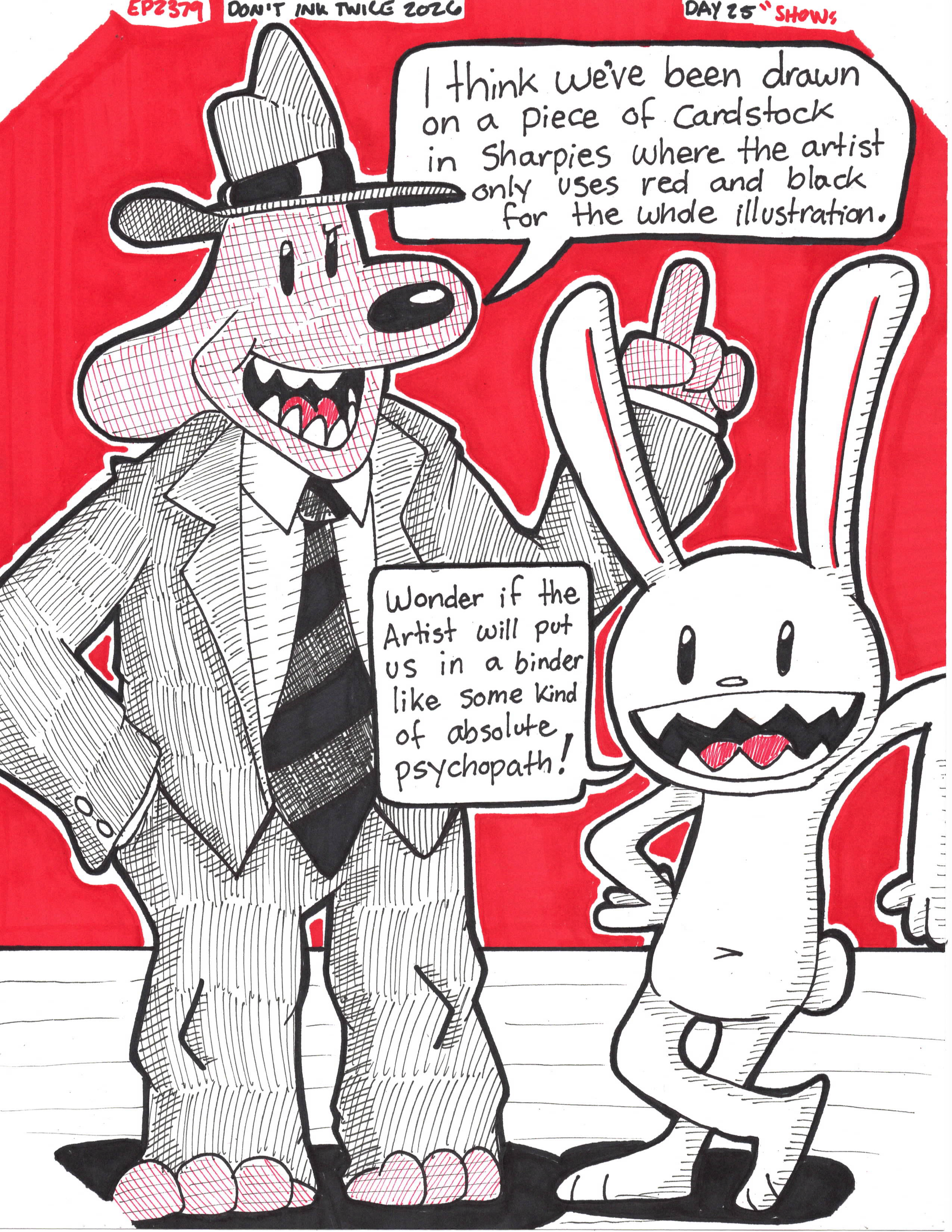 Our group of friends is currently making our way through the TV adaptation of Sam & Max and it's just as chaotic as we were told. Funnily enough, it lined up with the #samandmax20th anniversary of the first TellTale game! Talk about weird timing!

Yo