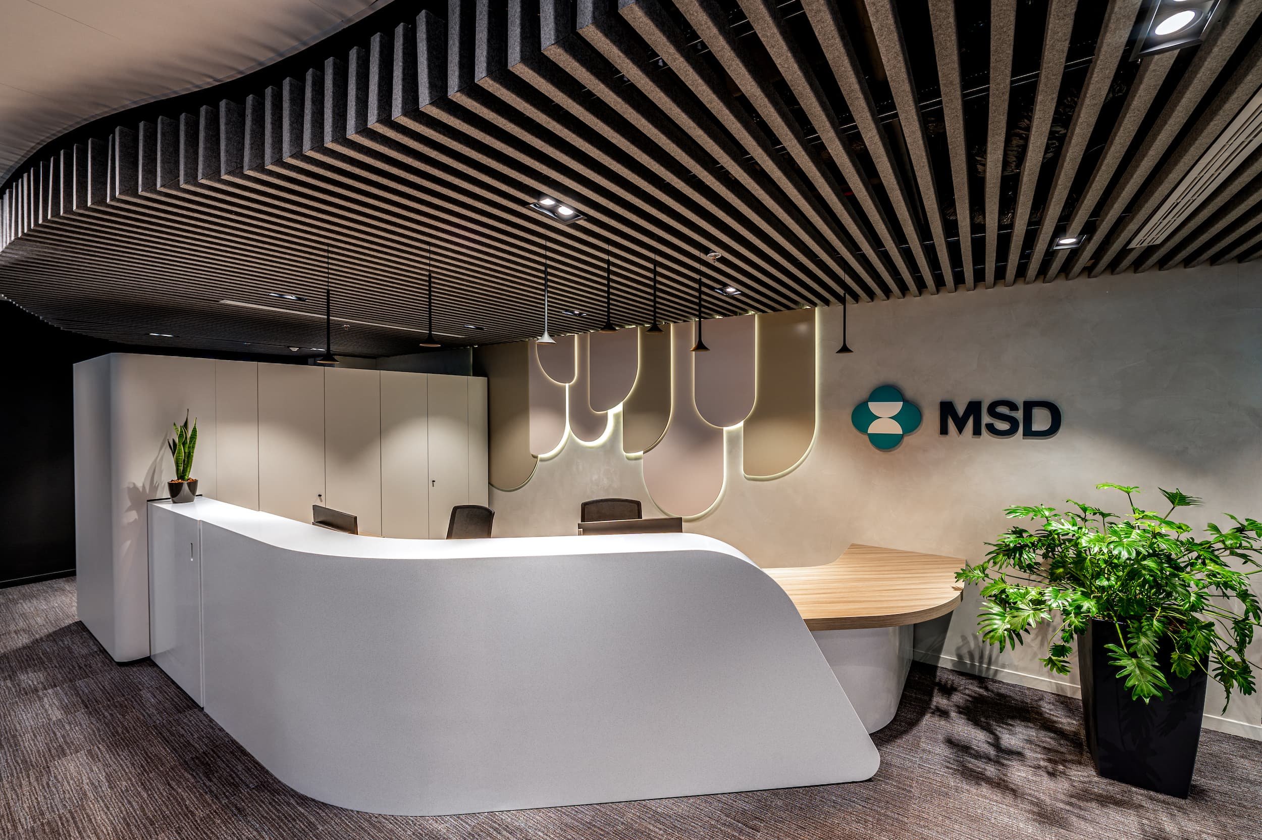 The interior design of MSD Pharma