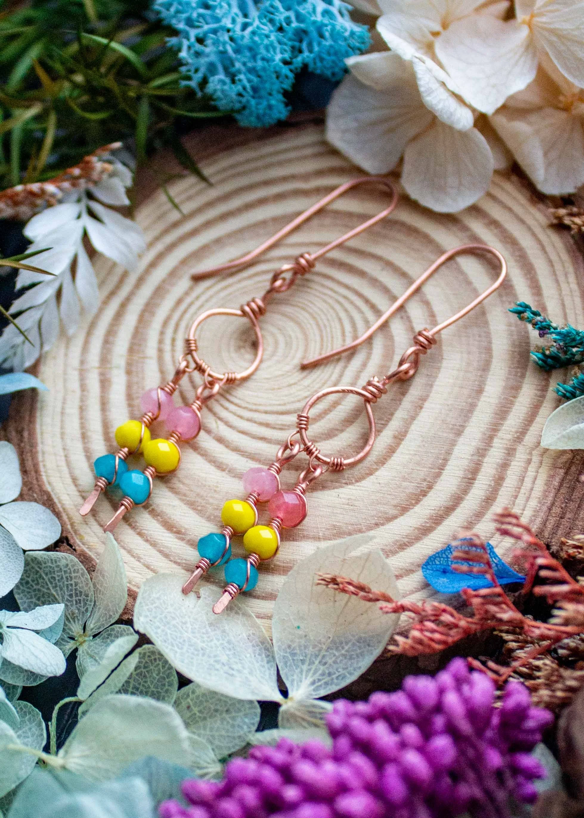 Pansexual Flag Dangling Earrings