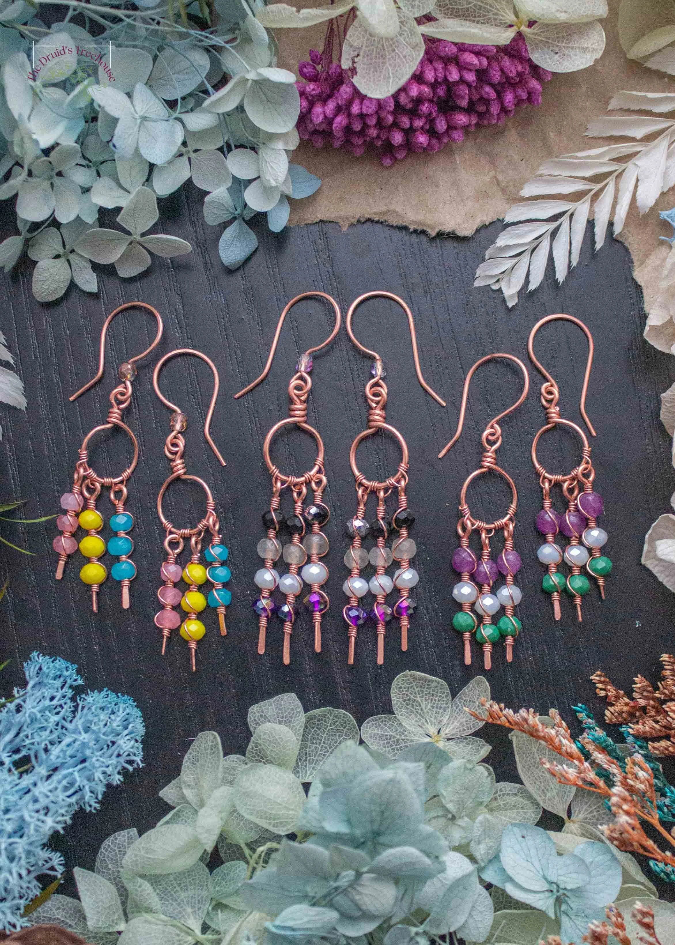 Wire Wrapped Pride Dangles