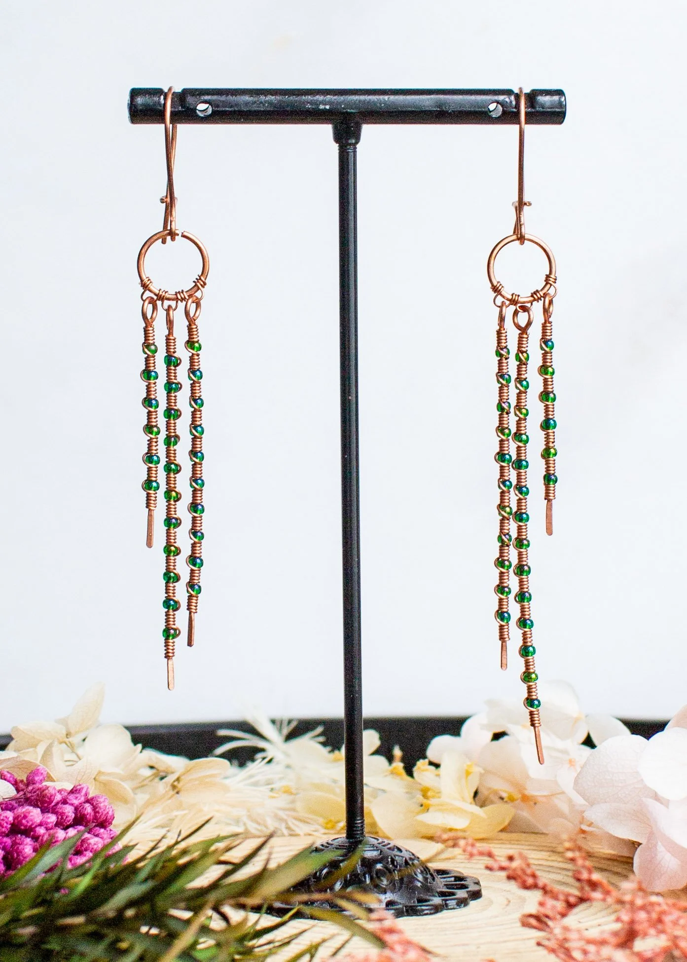 upcycled-copper-dangles-with-green-seed-beads-and-kidney-shaped-earwires-7662.jpg
