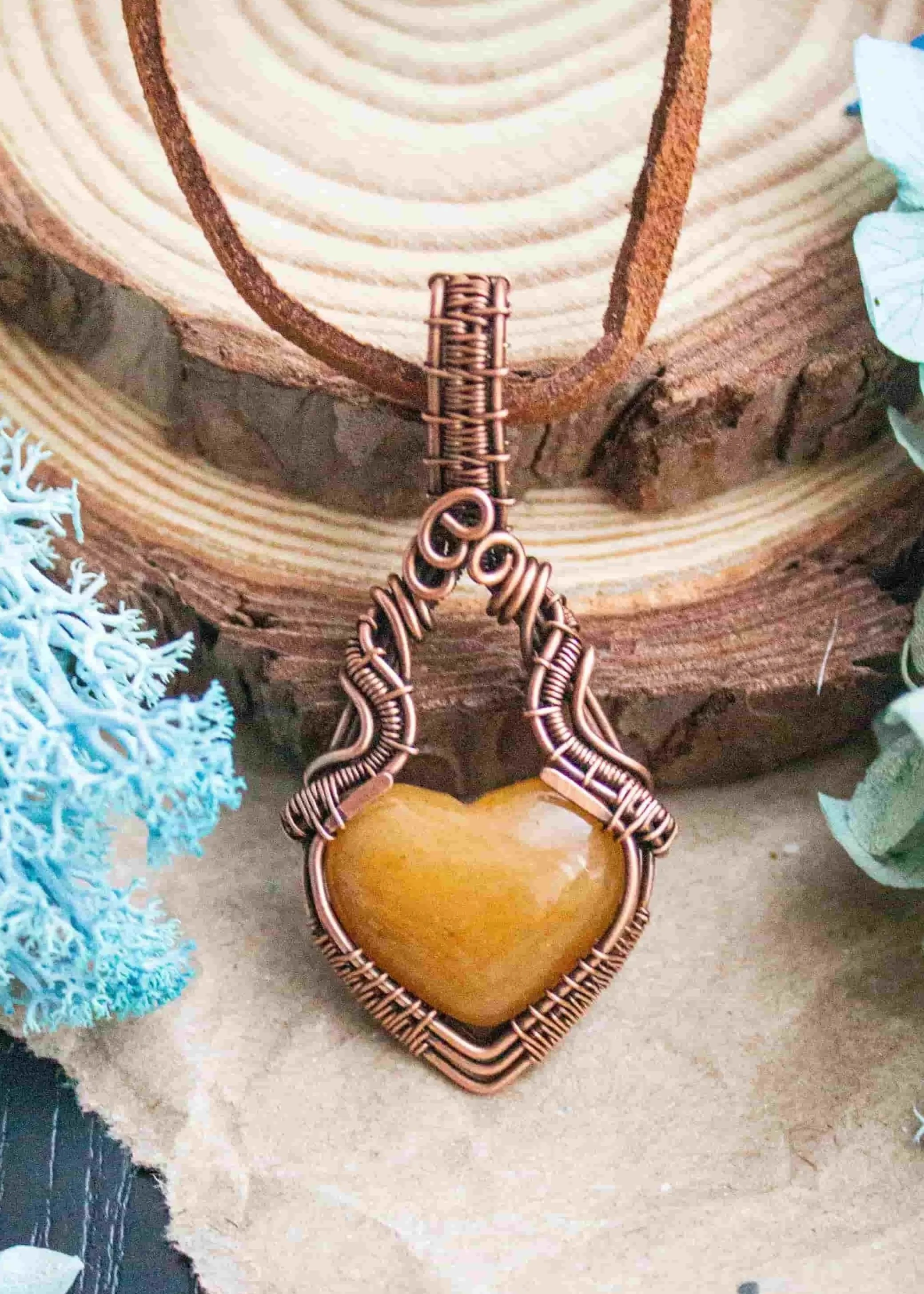 Heart Shaped Carnelian Pendant