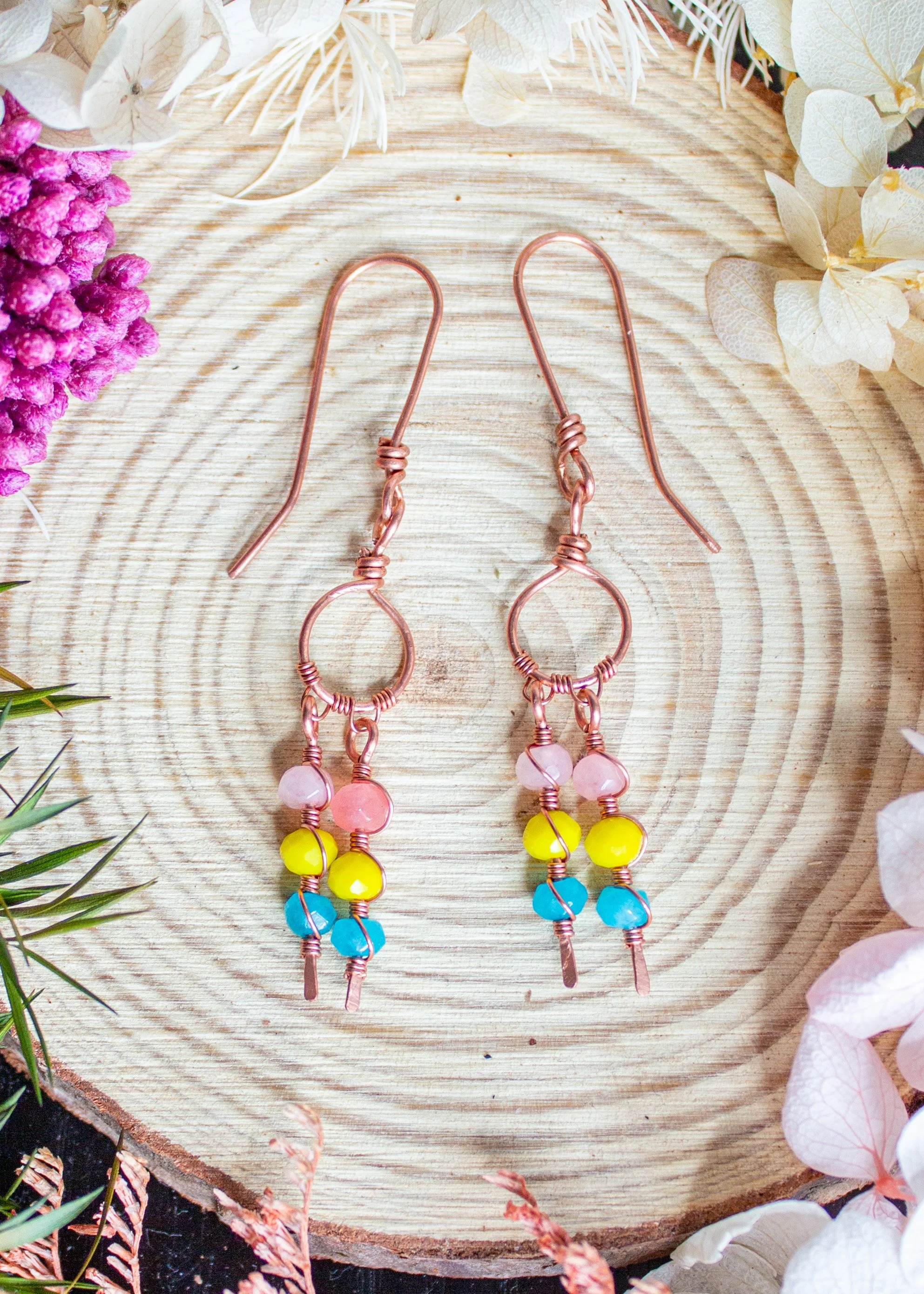 Pansexual Flag Dangling Earrings