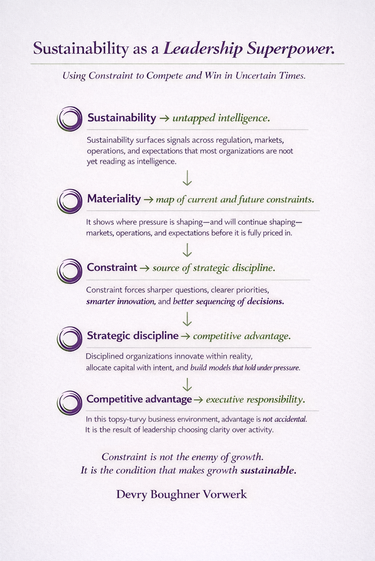 Sustainability as a Leadership Superpower.