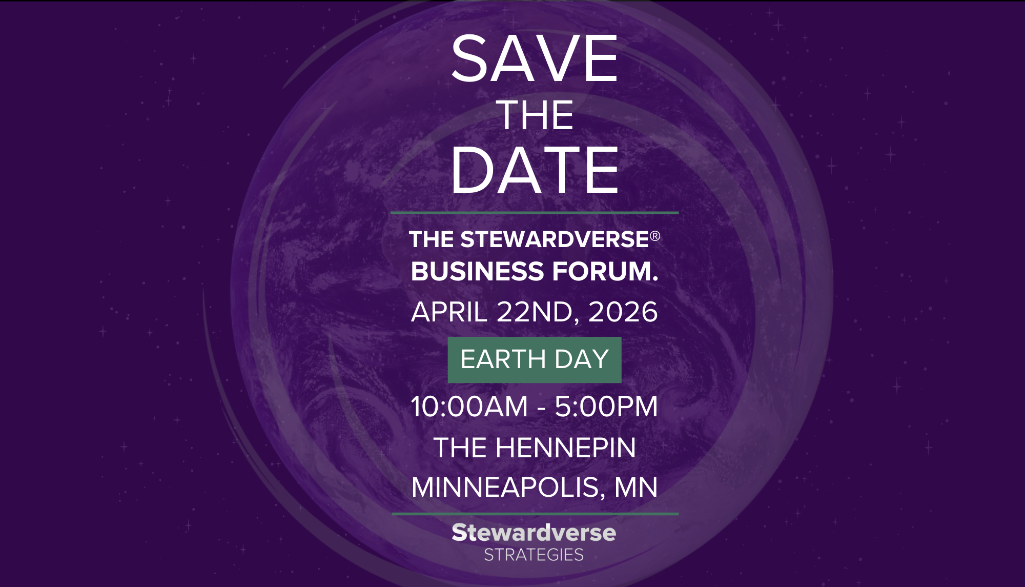 The Stewardverse Business Forum.