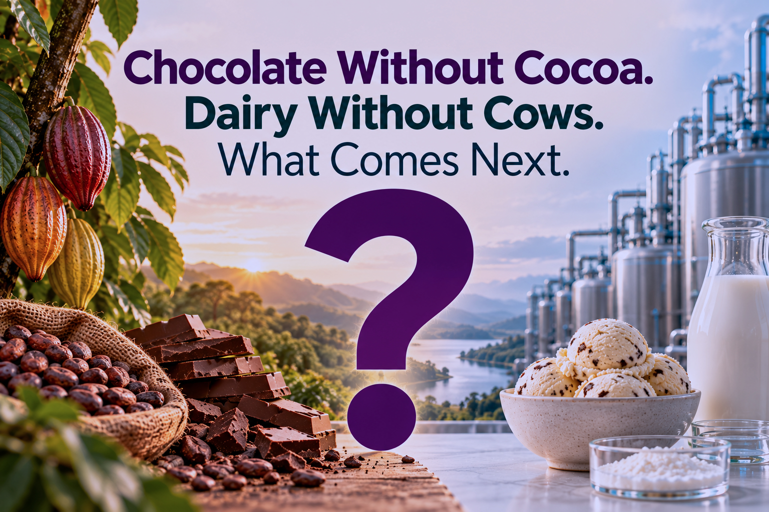 Chocolate Without Cocoa. Dairy Without Cows. What Comes Next?