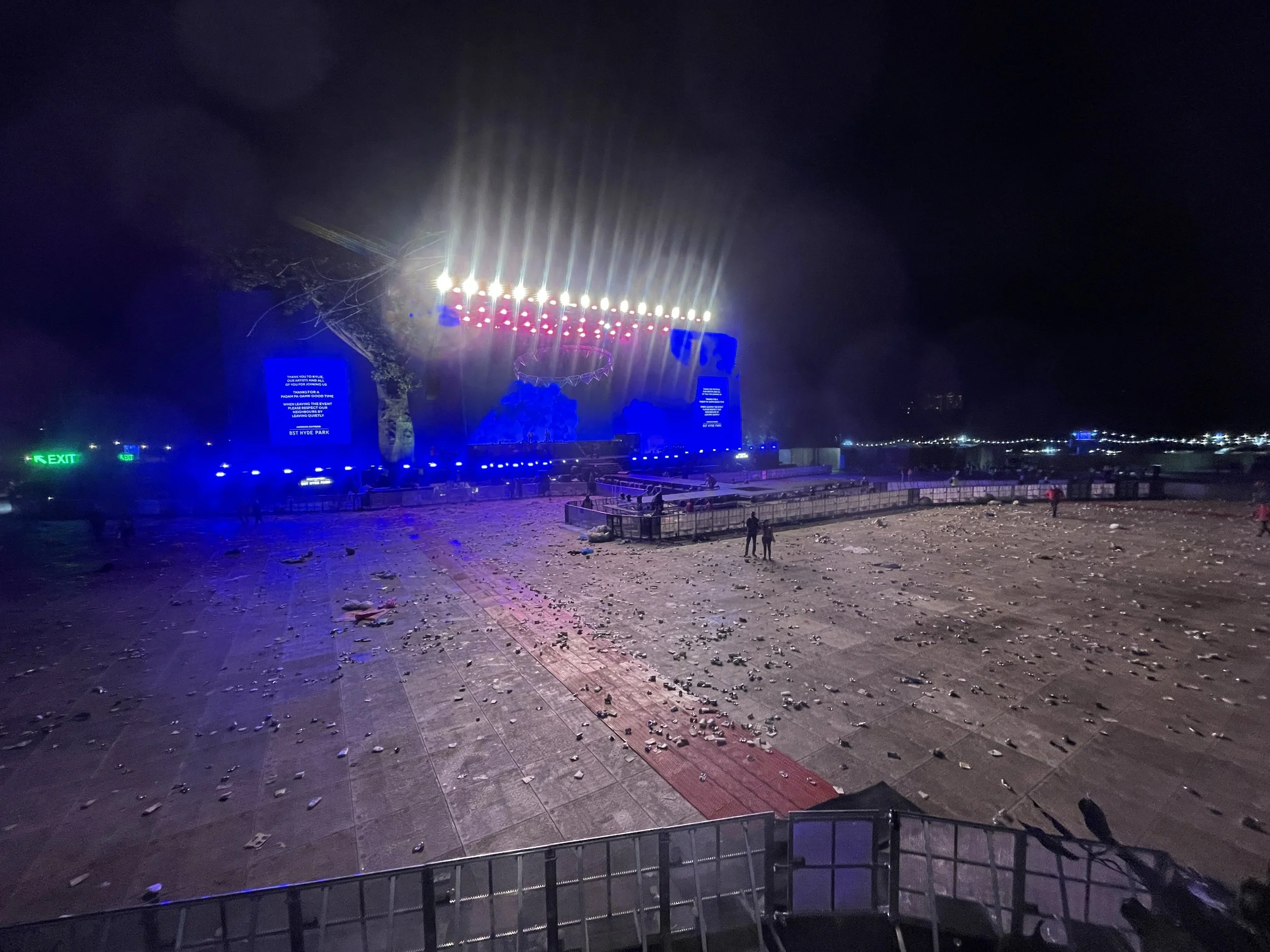 After the gig Kylie Minogue Hyde Park London