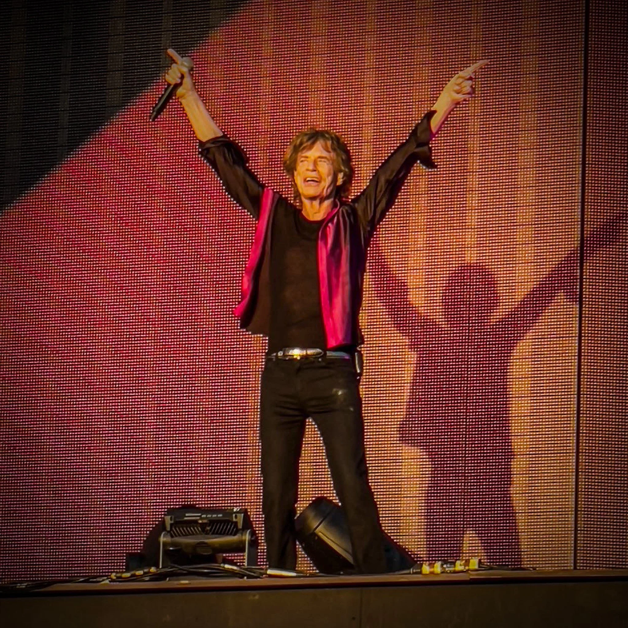 Mick Jagger Rolling Stones live in concert Hyde Park London