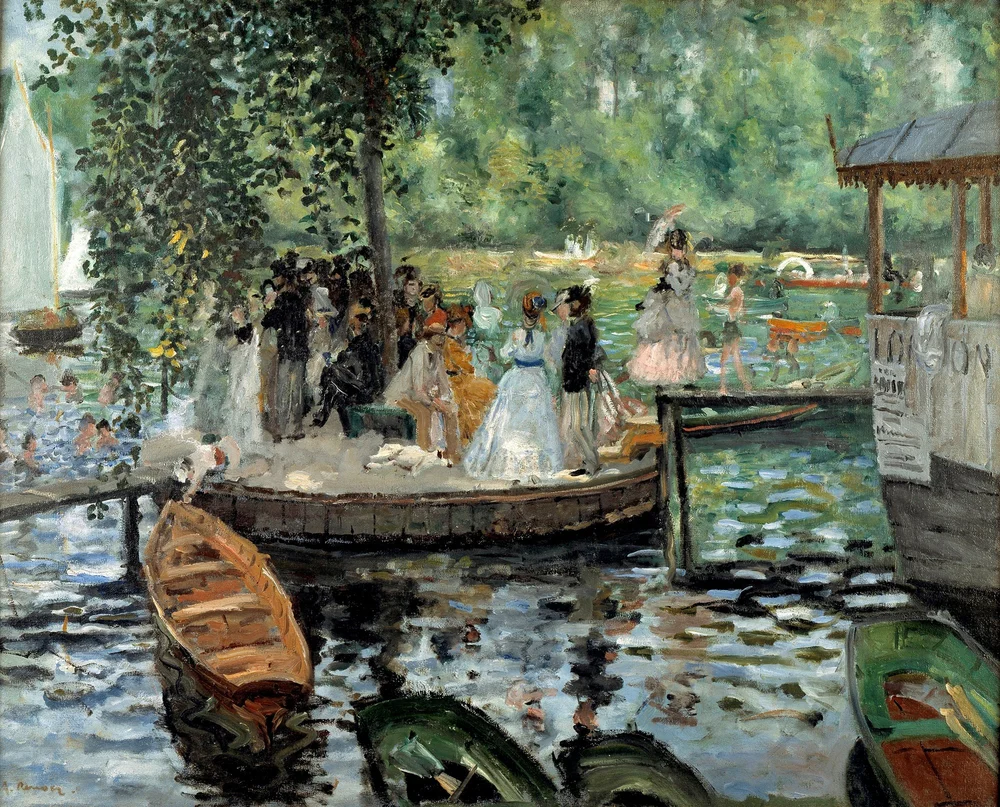 La Grenoillere, 1869, Renoir