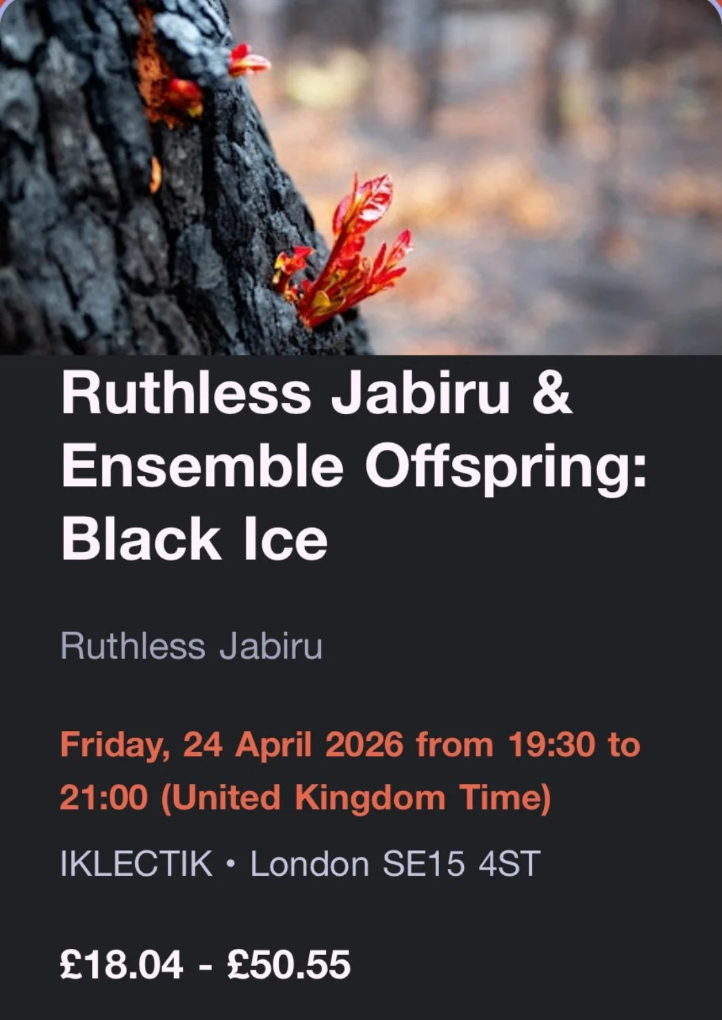 Black Ice - Ruthless Jabiru + Ensemble Offspring